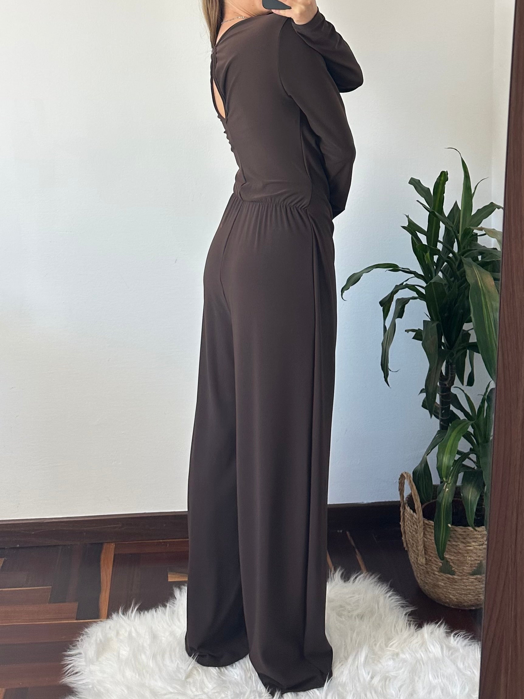 JUMPSUIT-ABITO MARRONE