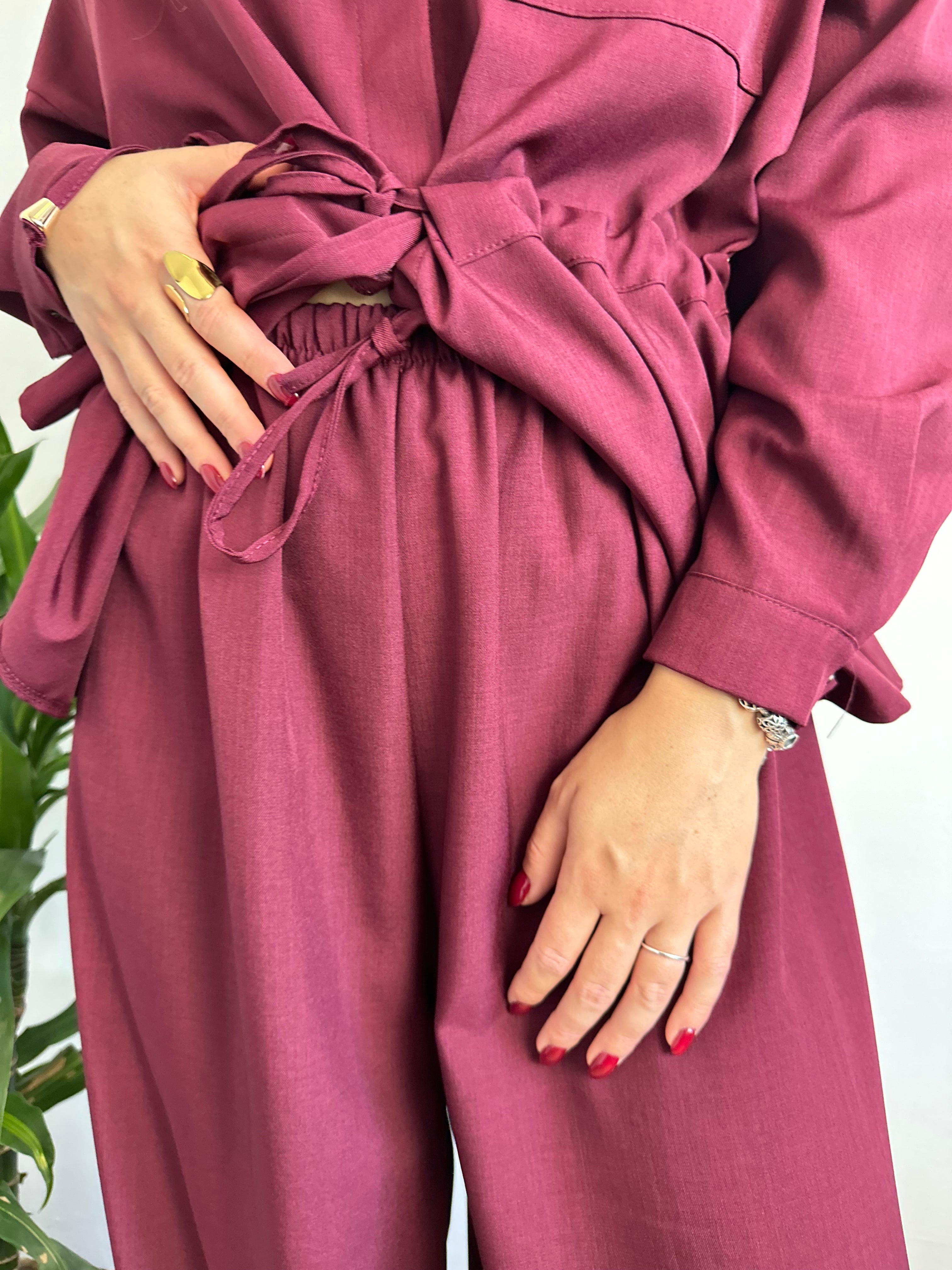 COMPLETO CASACCA BORGOGNA