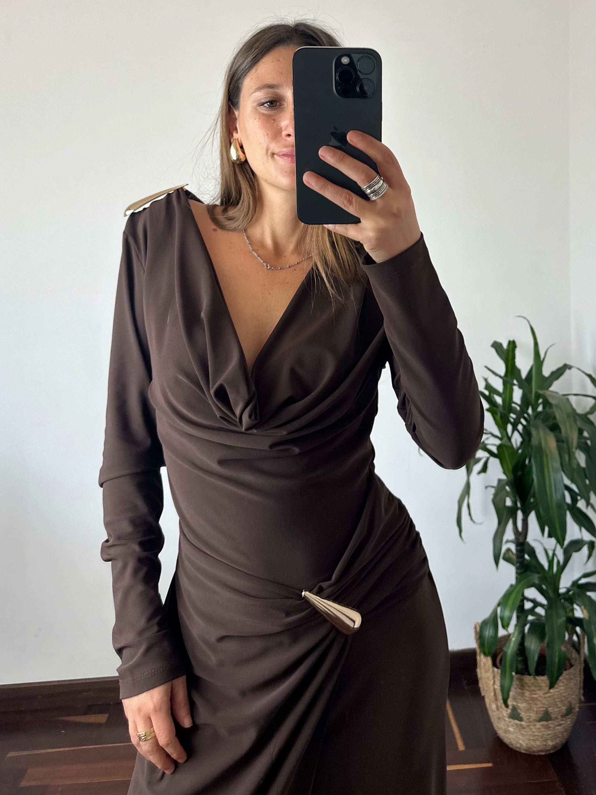 JUMPSUIT-ABITO MARRONE