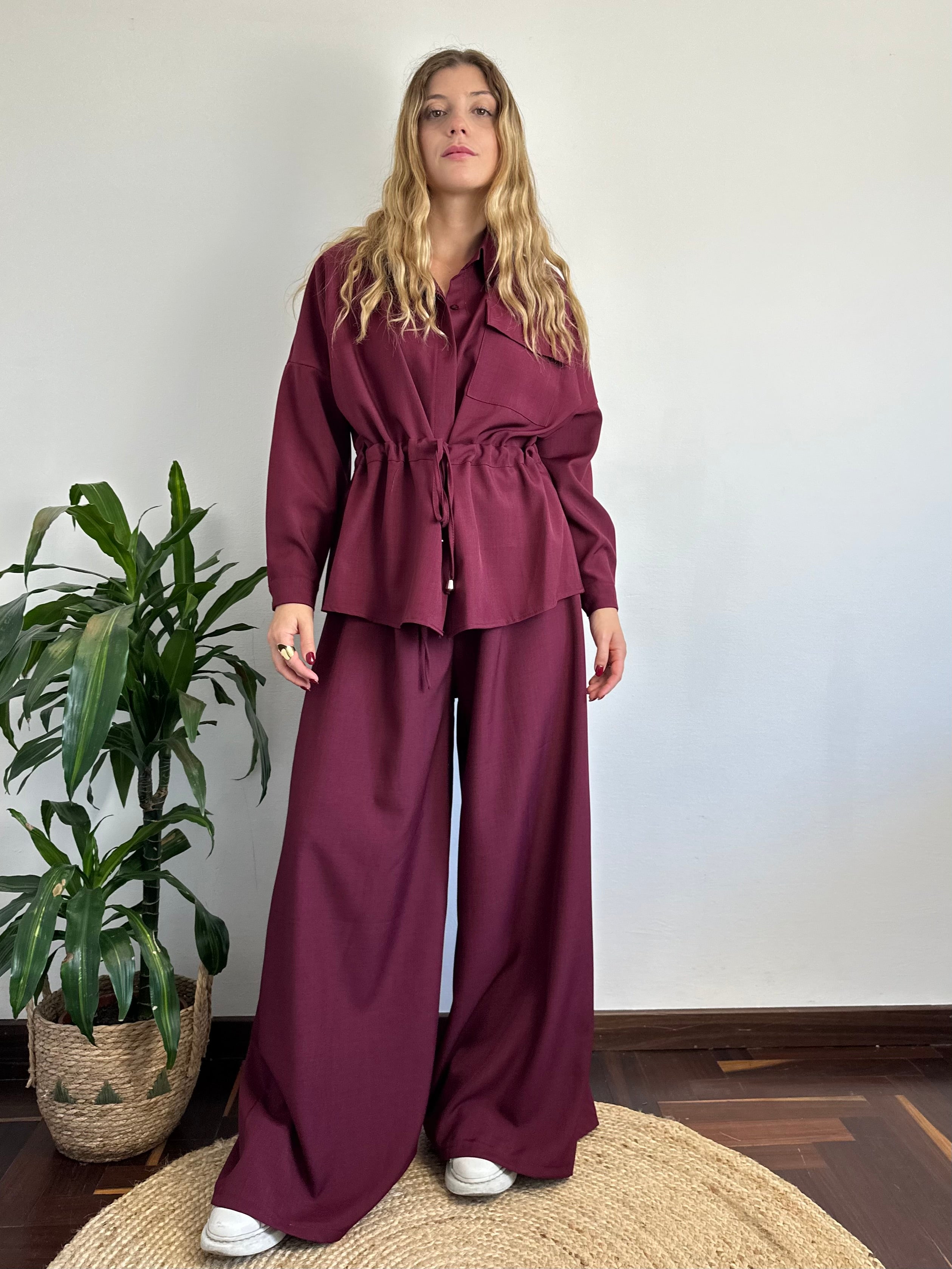 COMPLETO CASACCA BORGOGNA