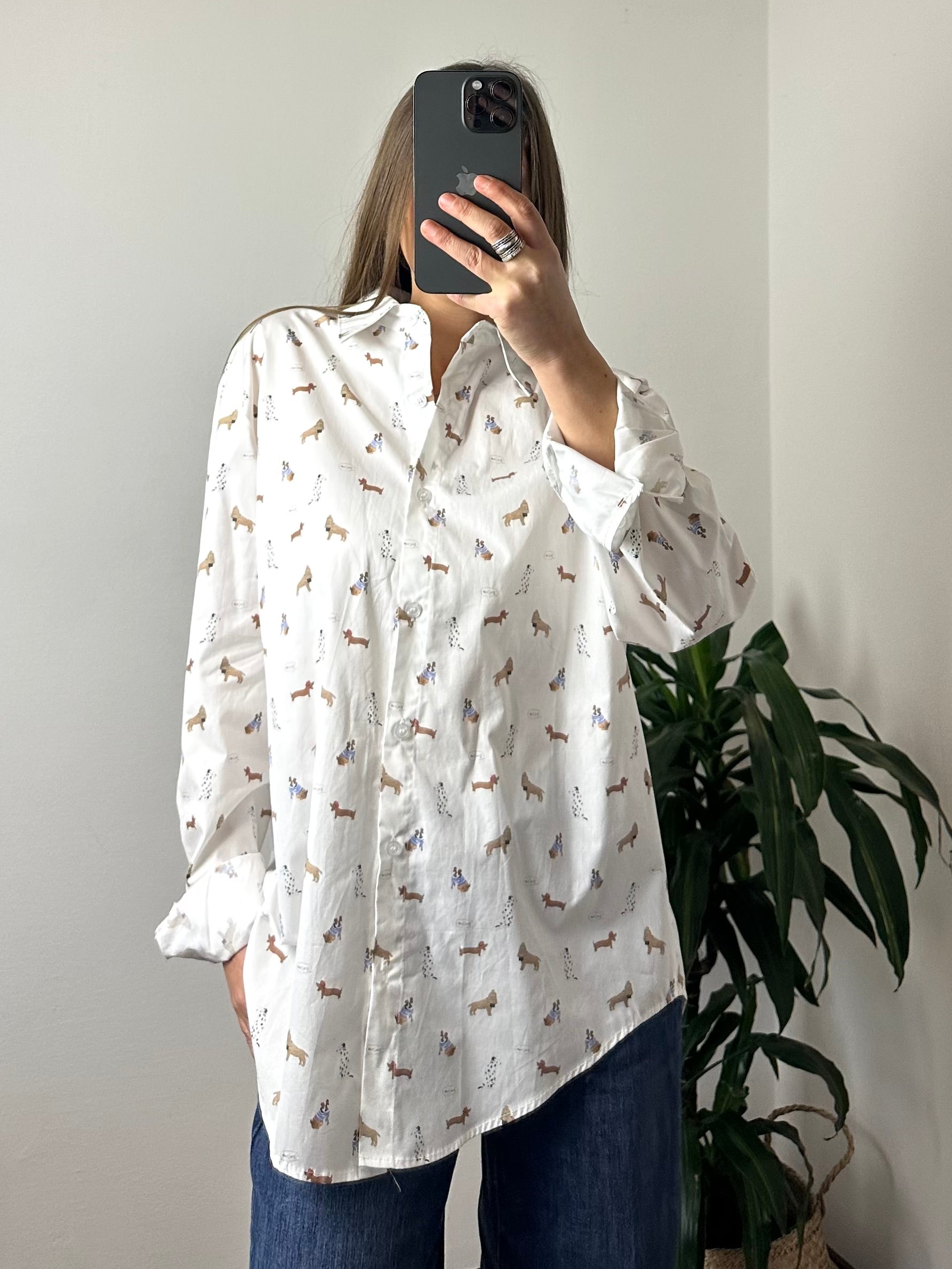 CAMICIA DOGS 100% COTONE