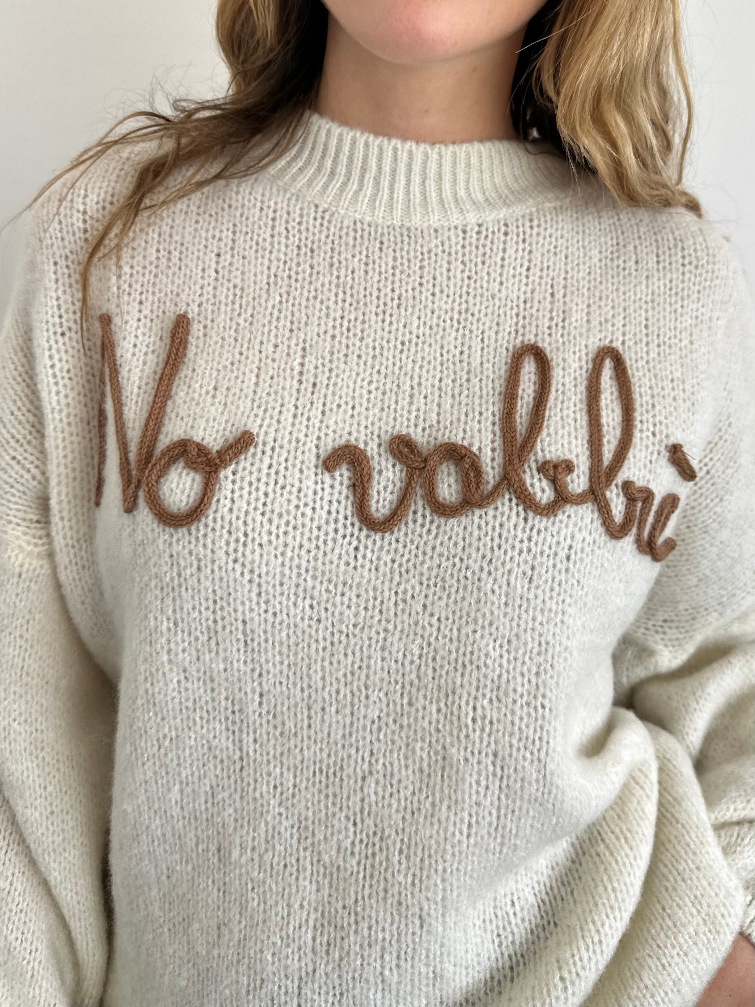 MAGLIONE “ No vabbè “ PANNA