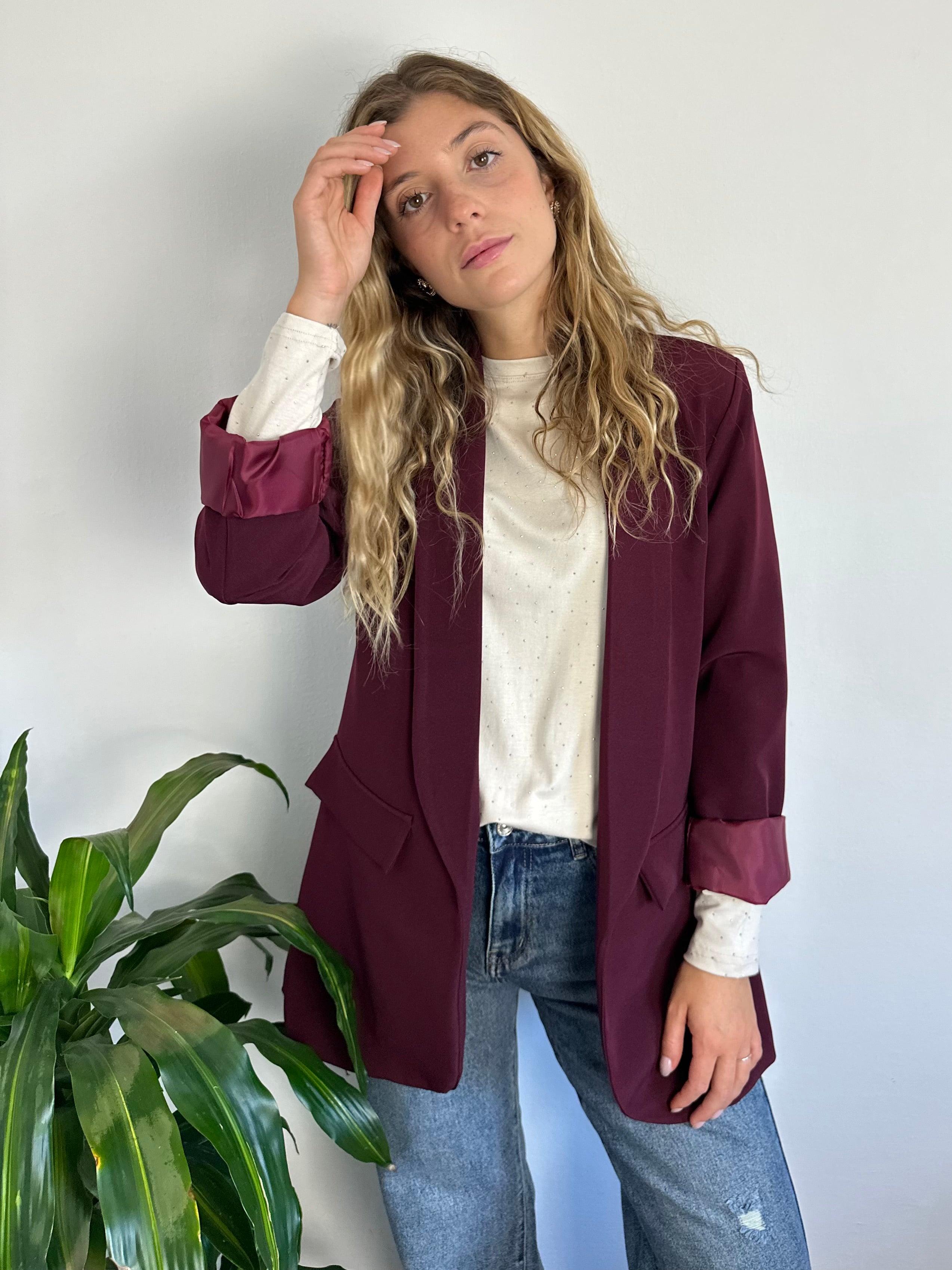 BLAZER BORGOGNA