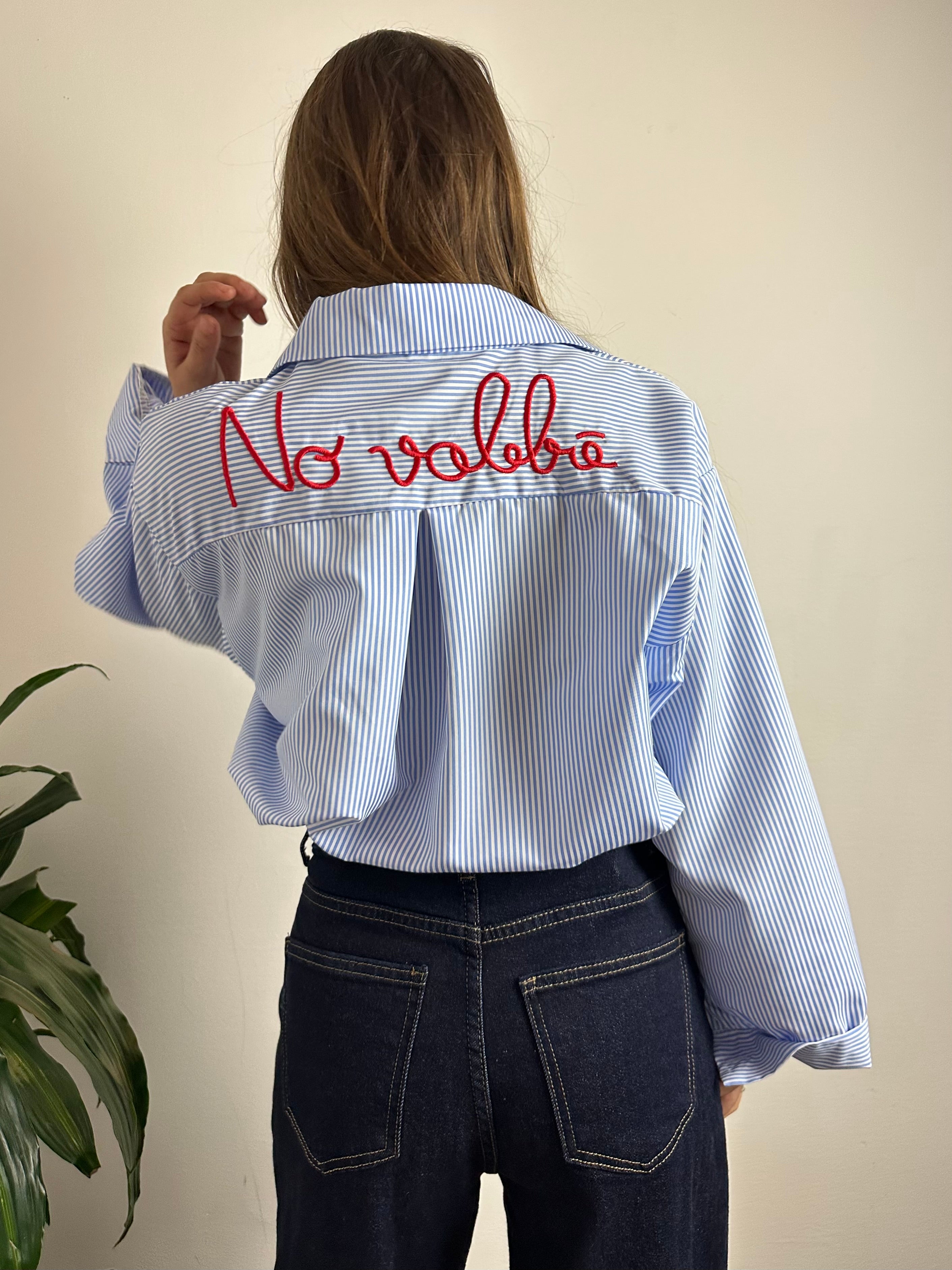 CAMICIA RIGHE “No vabbè “