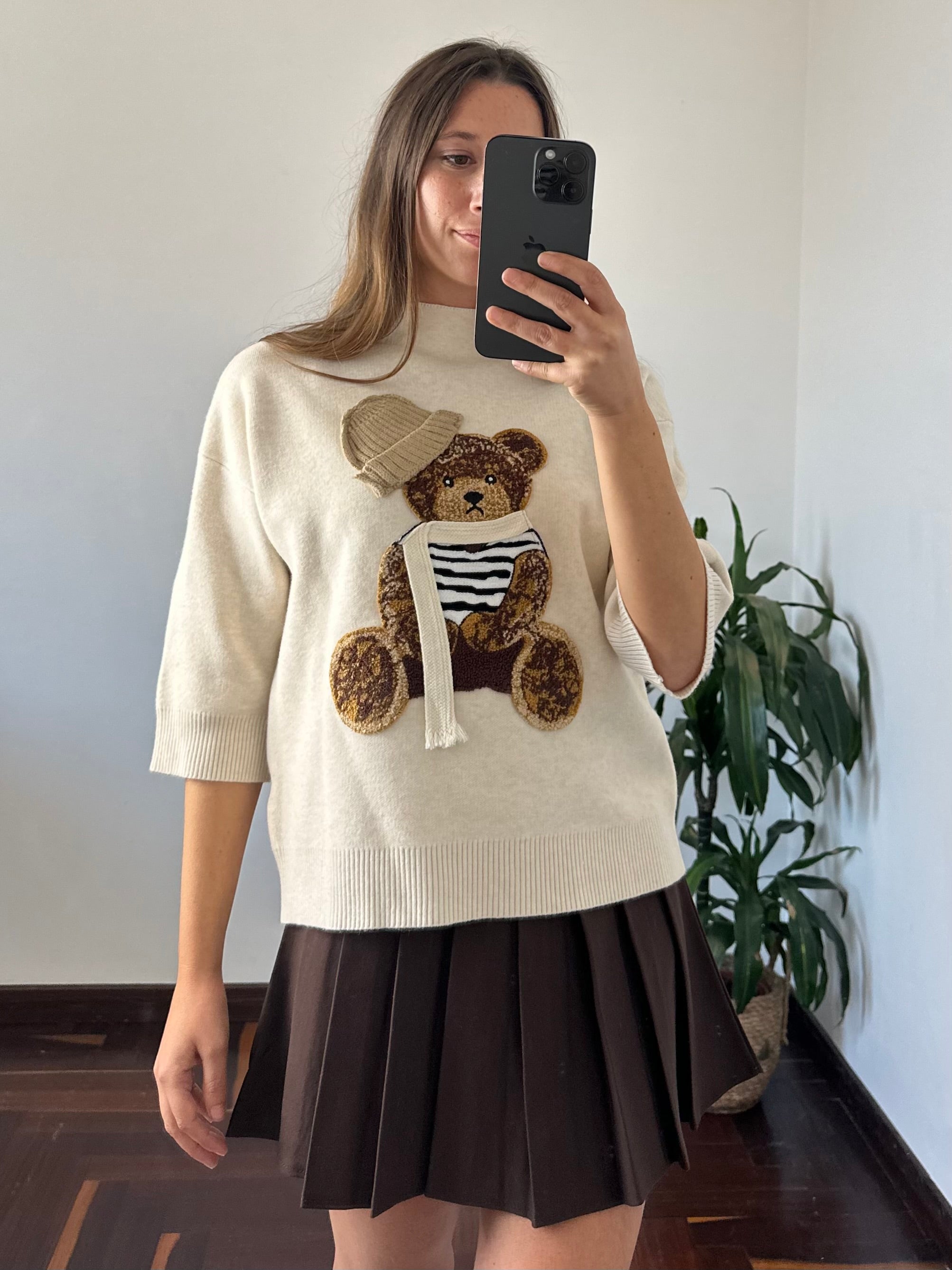 MAGLIONE TEDDY BEIGE
