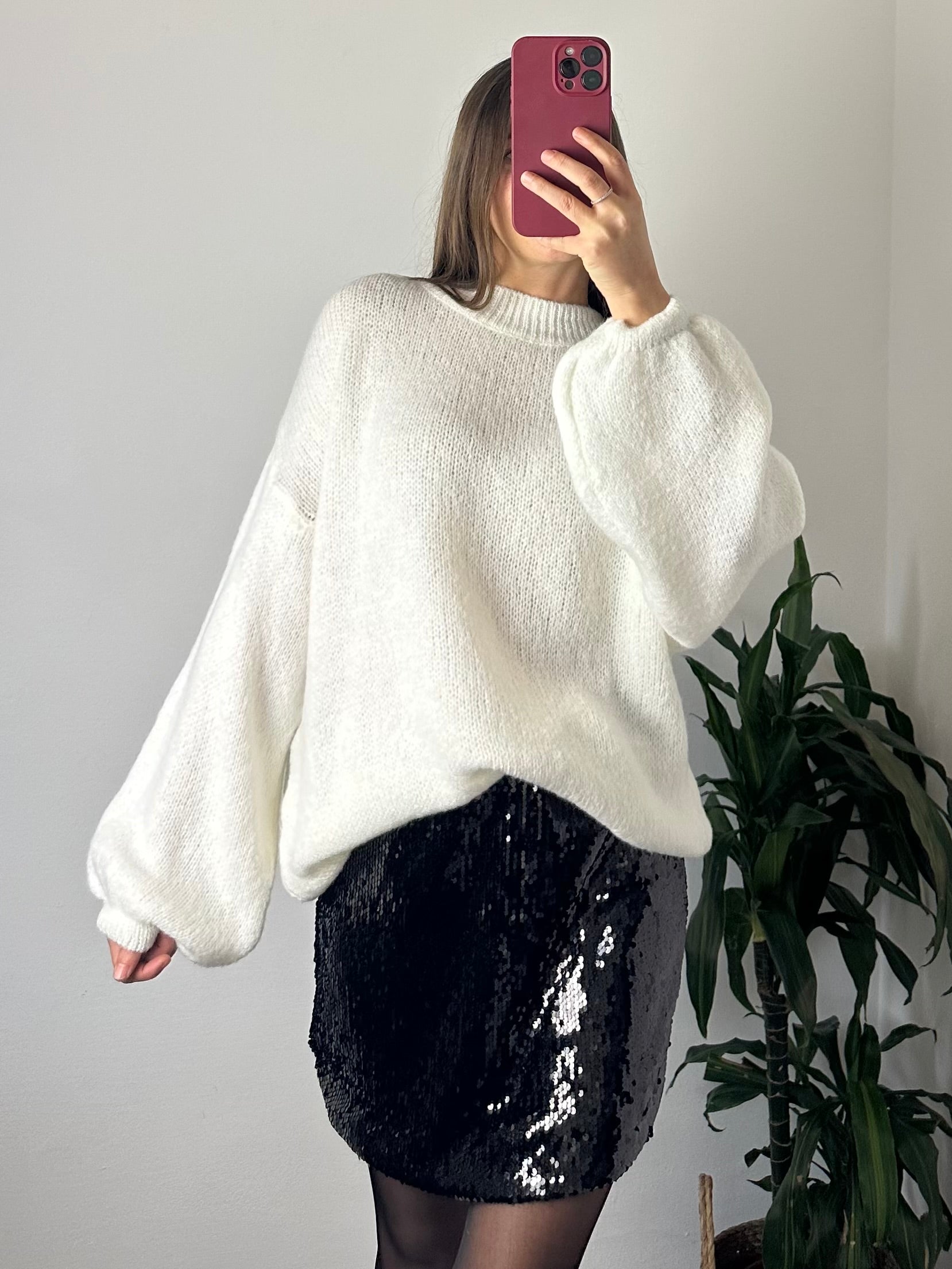 MINIGONNA PAILLETTES NERO