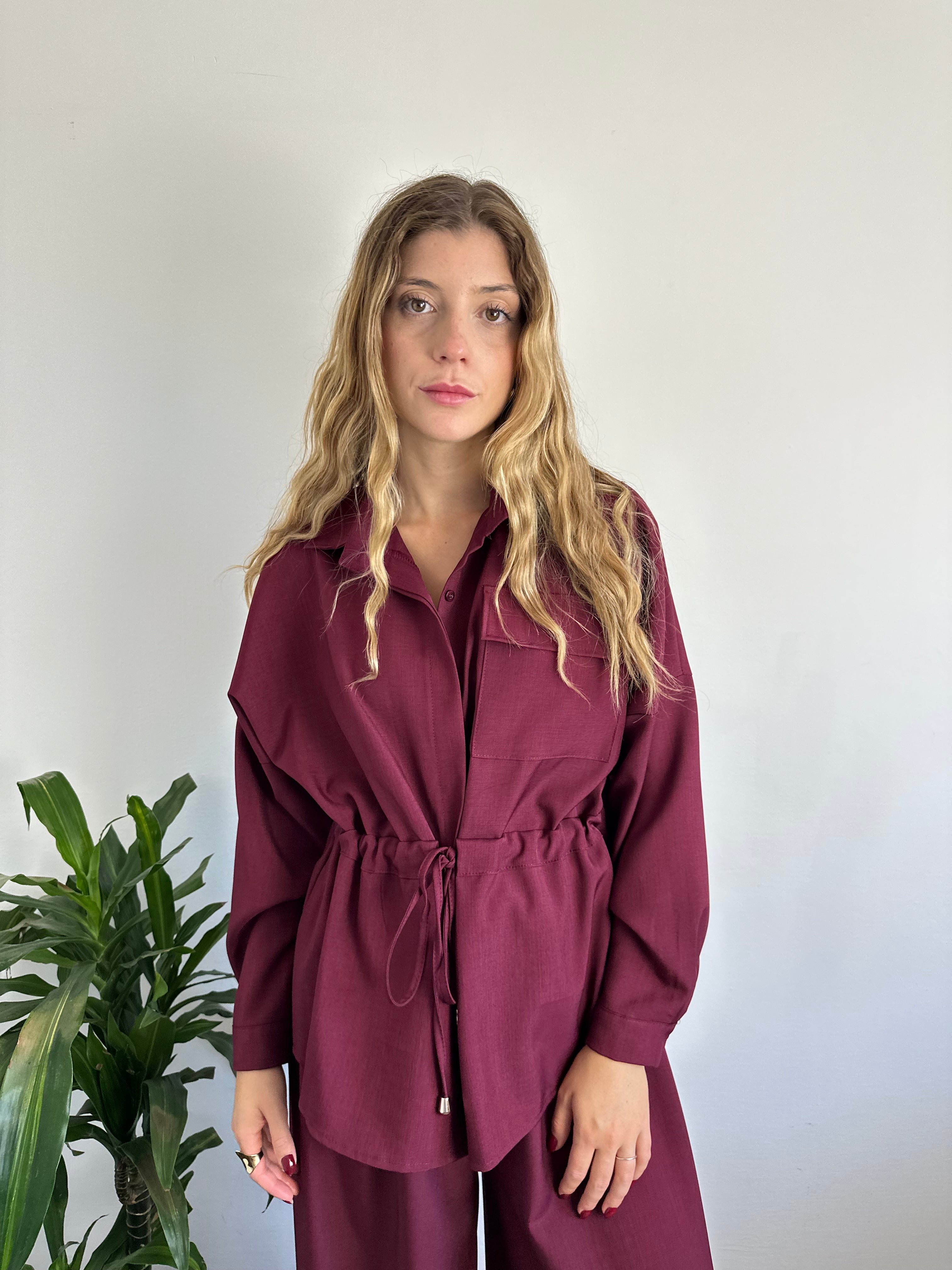 COMPLETO CASACCA BORGOGNA