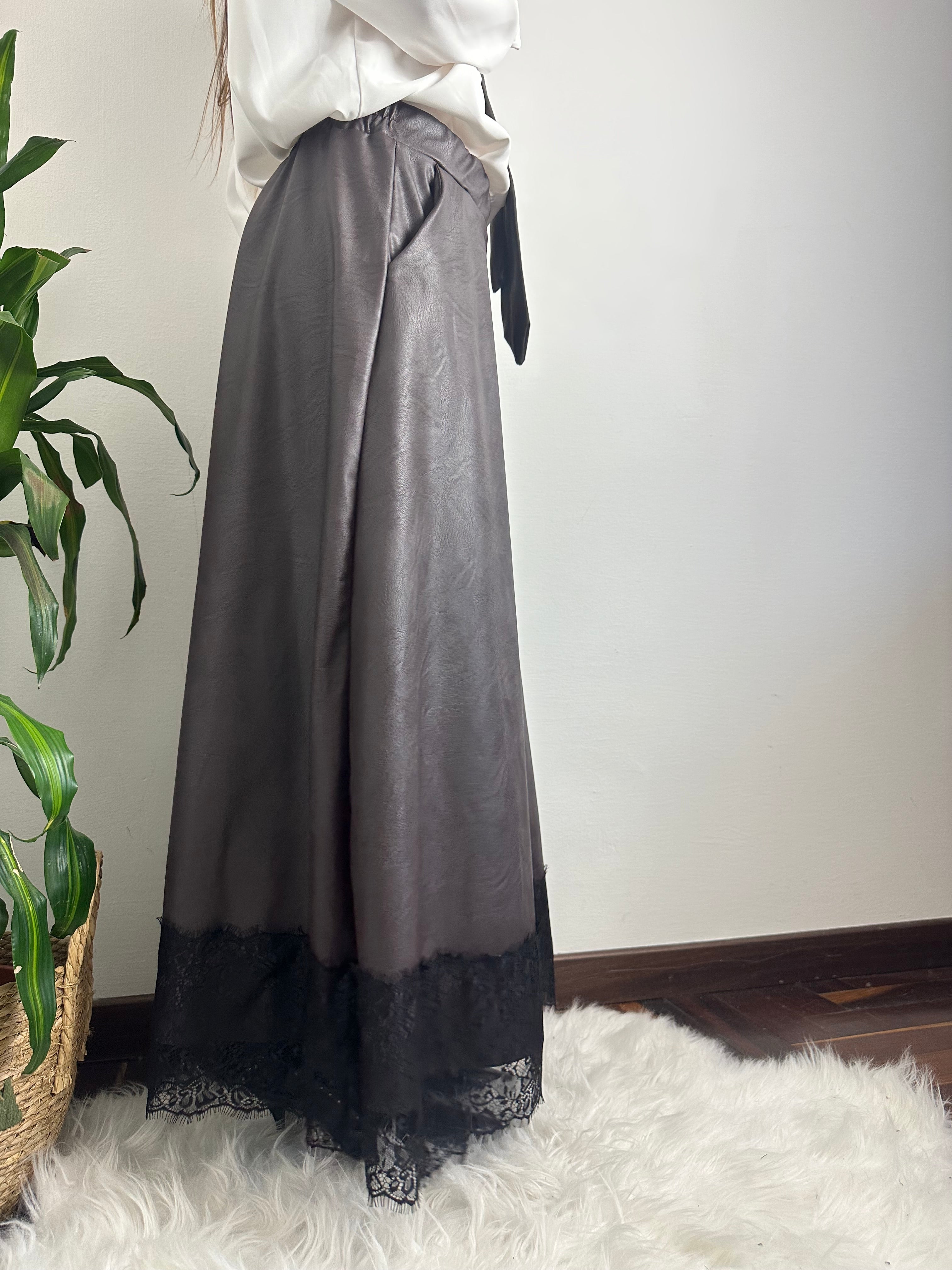 GONNA ECOPELLE MARRONE