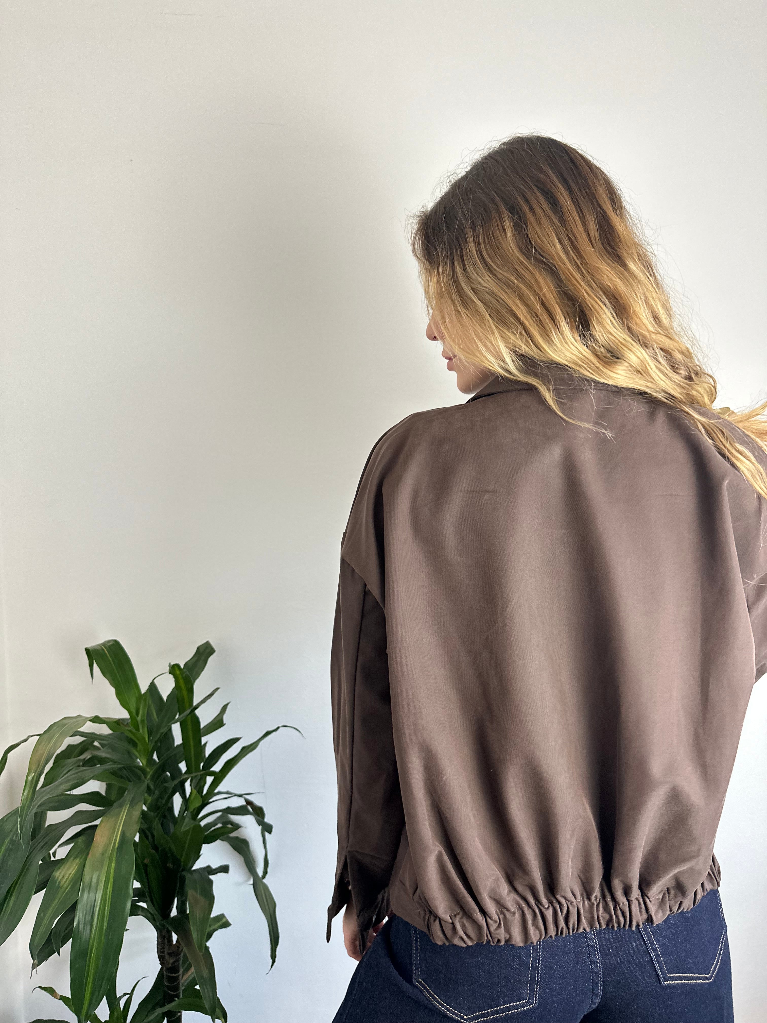 GIACCA BOMBER in SUEDE