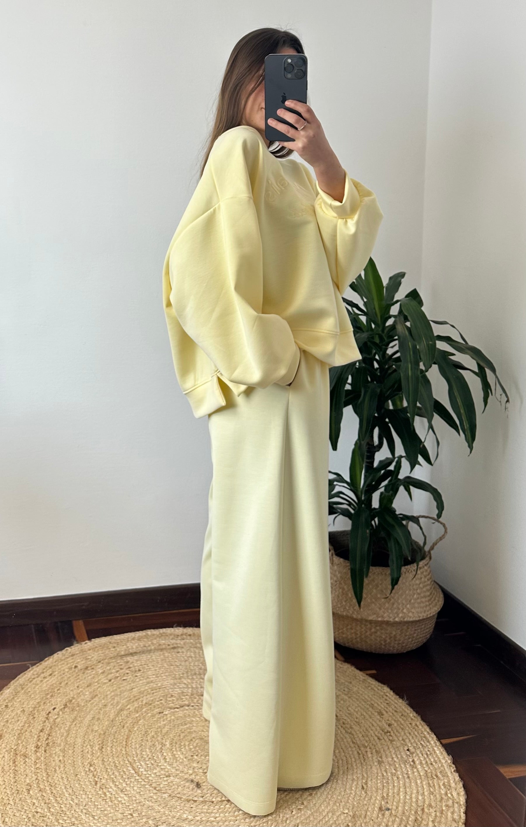 PANTALONE PUNTO MILANO GIALLO