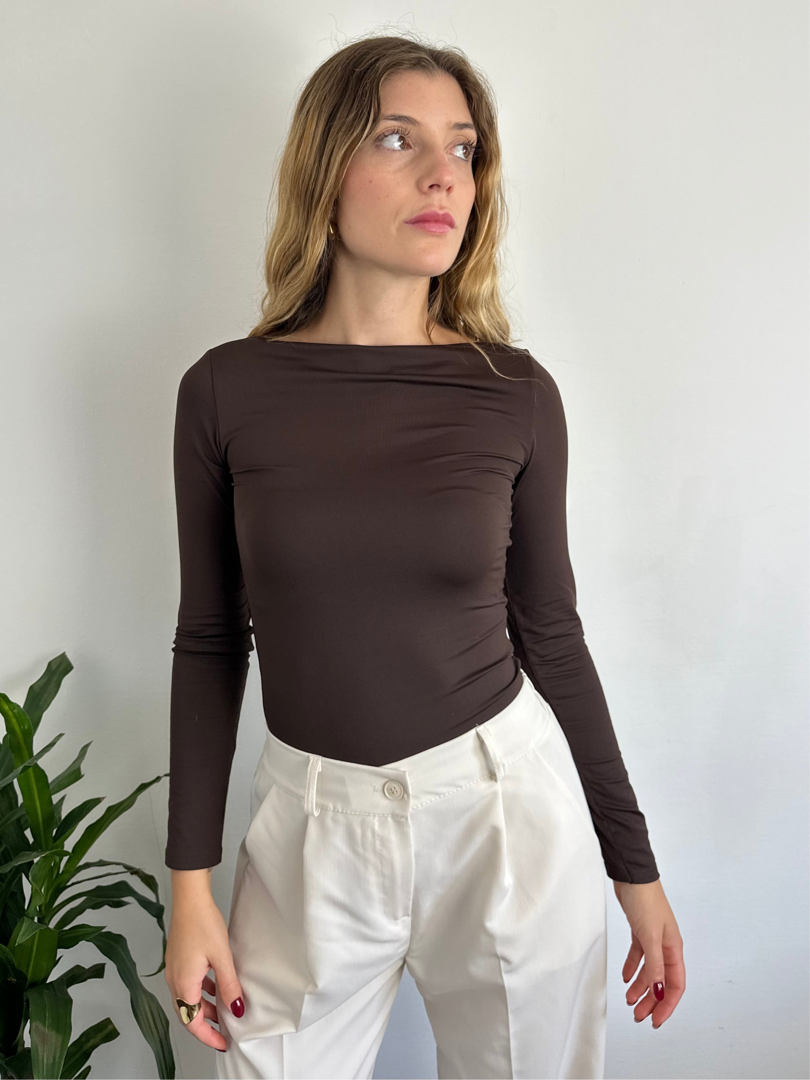 MAGLIA BASIC CIOCCOLATO