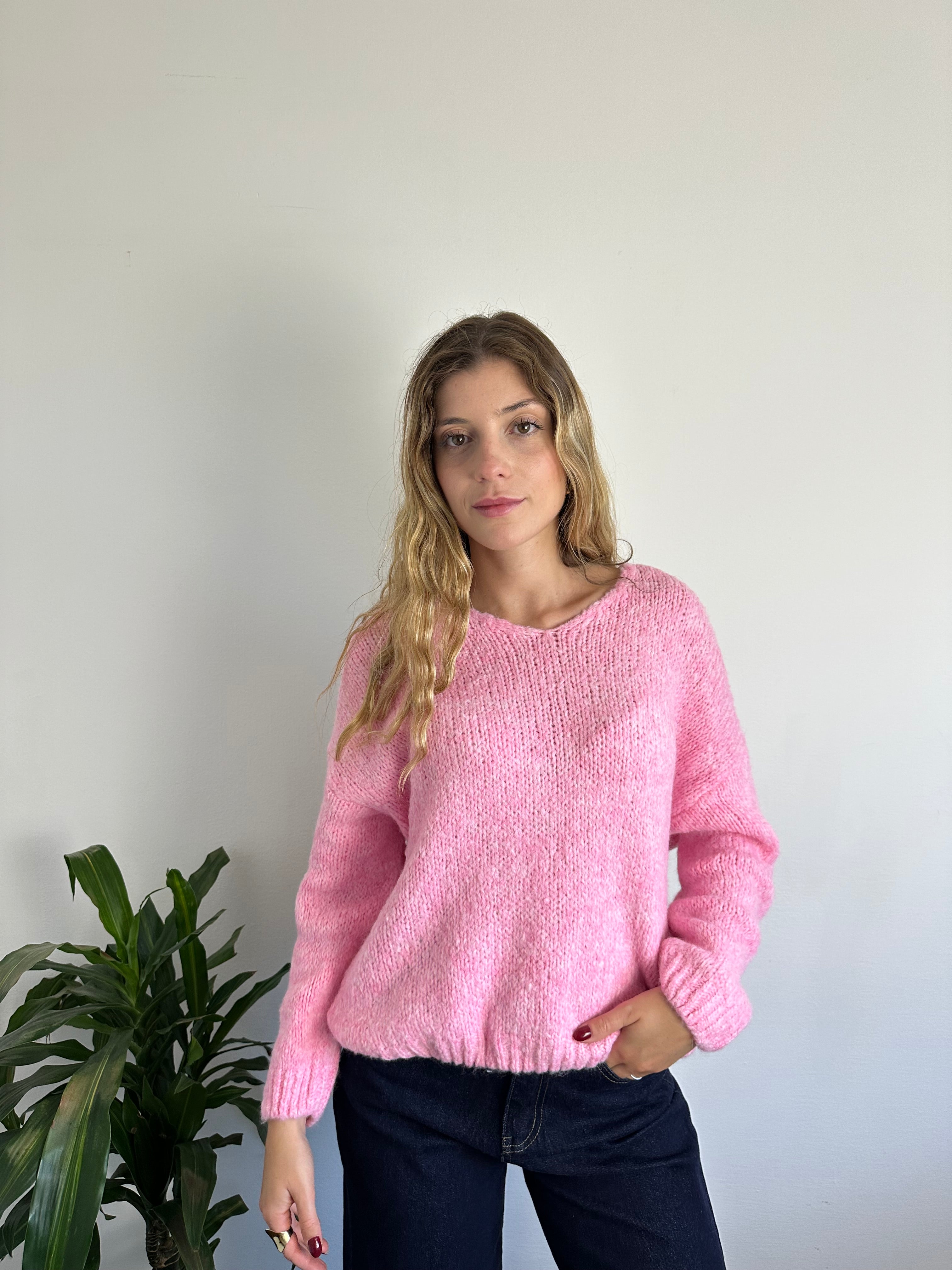 MAGLIONE “ LIMONCELLO “ ROSA