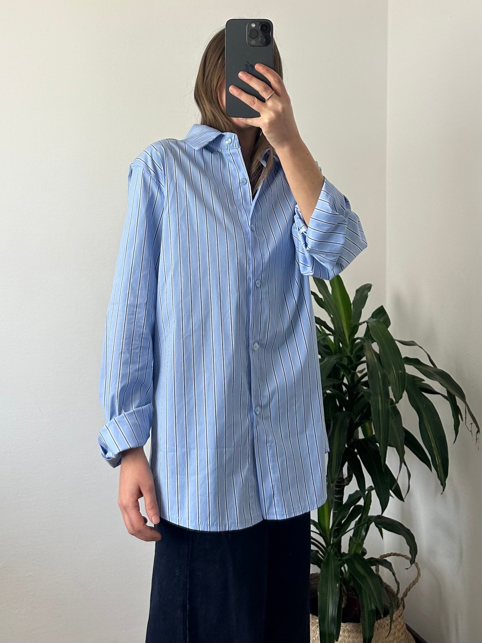 CAMICIA RIGHE 100% COTONE