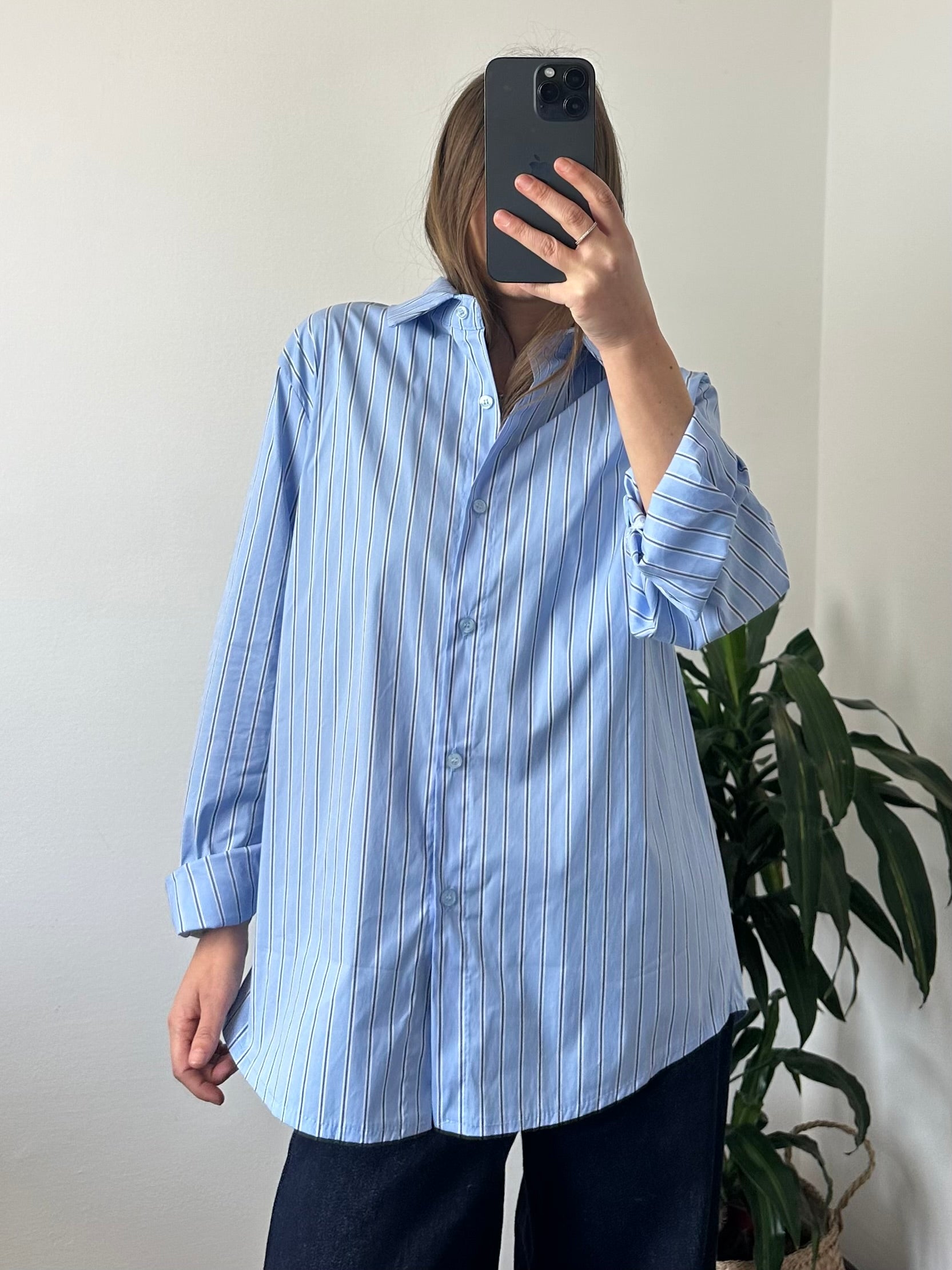 CAMICIA RIGHE 100% COTONE