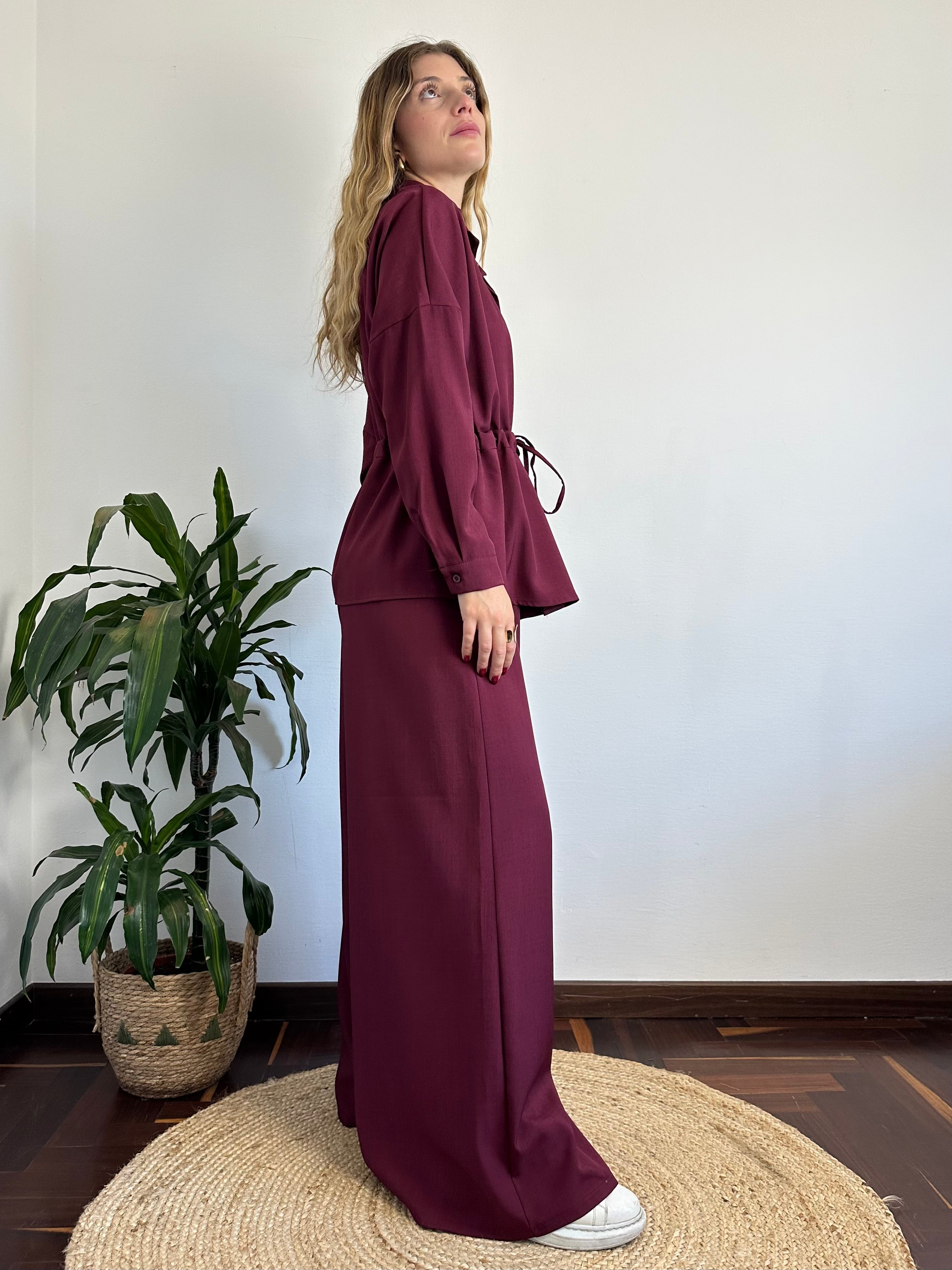 COMPLETO CASACCA BORGOGNA