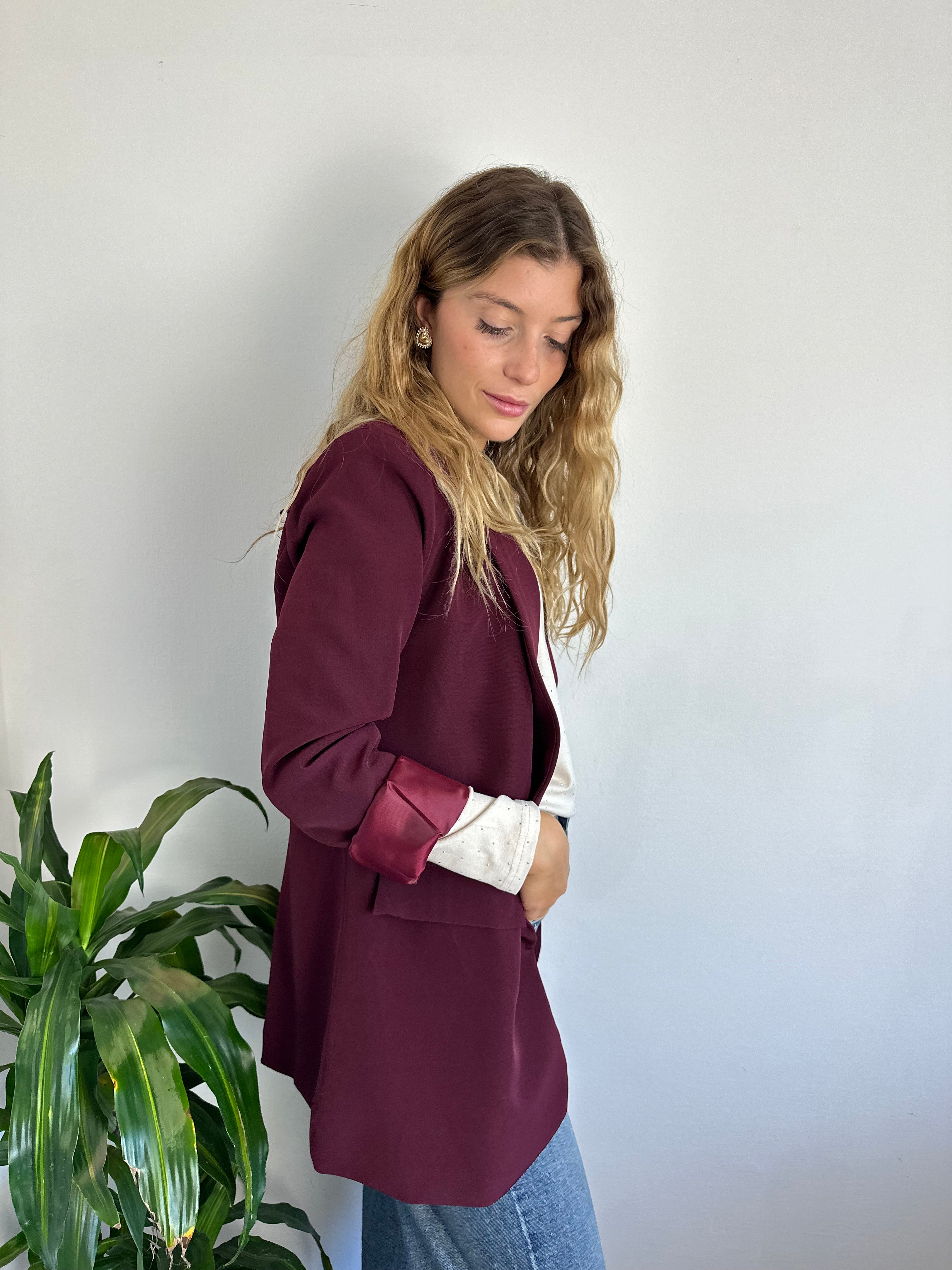 BLAZER BORGOGNA