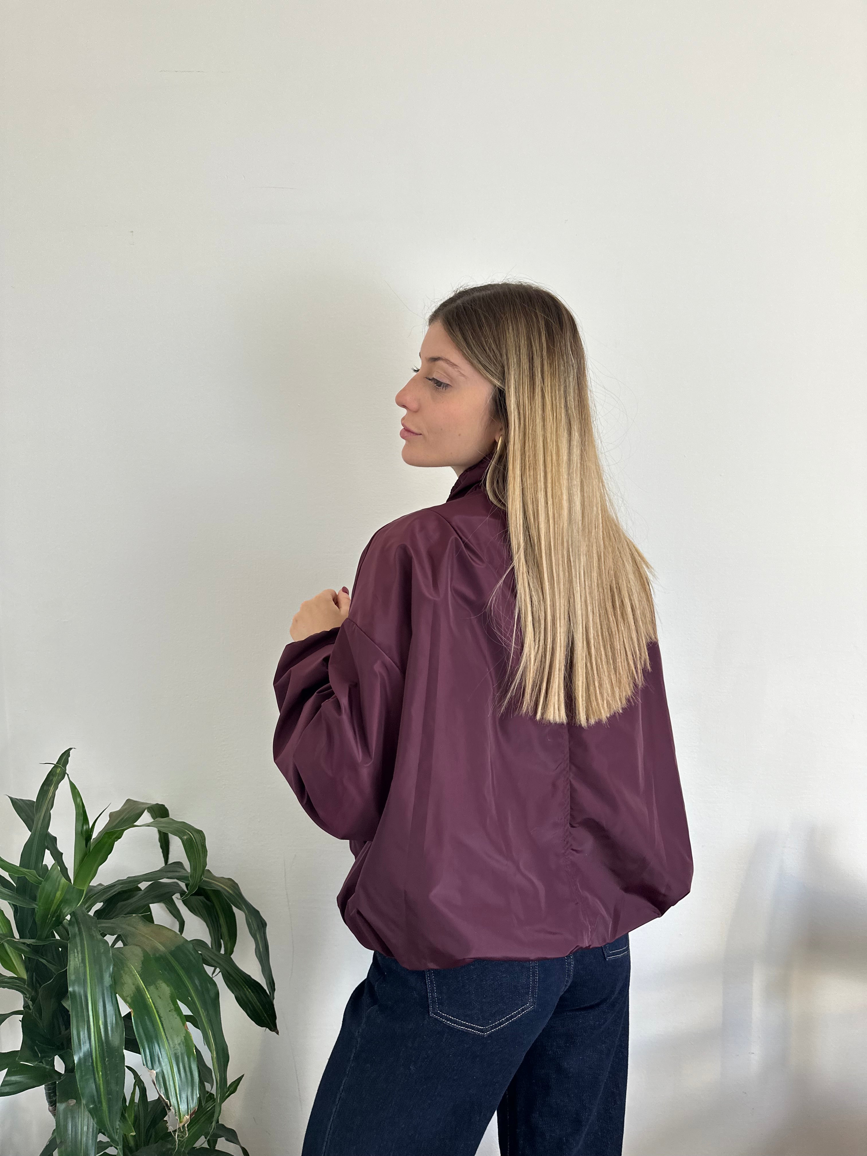 GIACCA BOMBER BORGOGNA