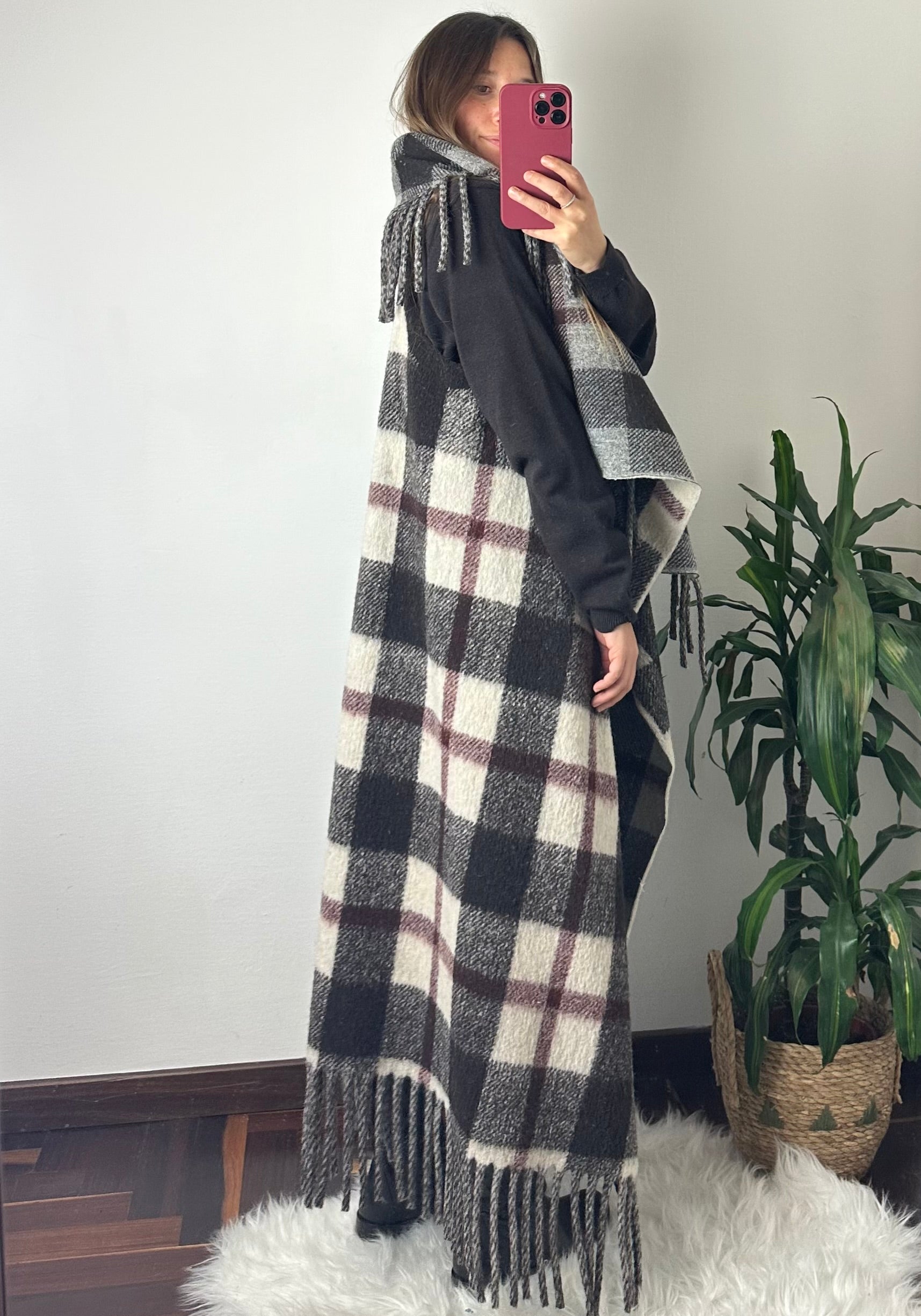 SMANICATO TARTAN in LANA