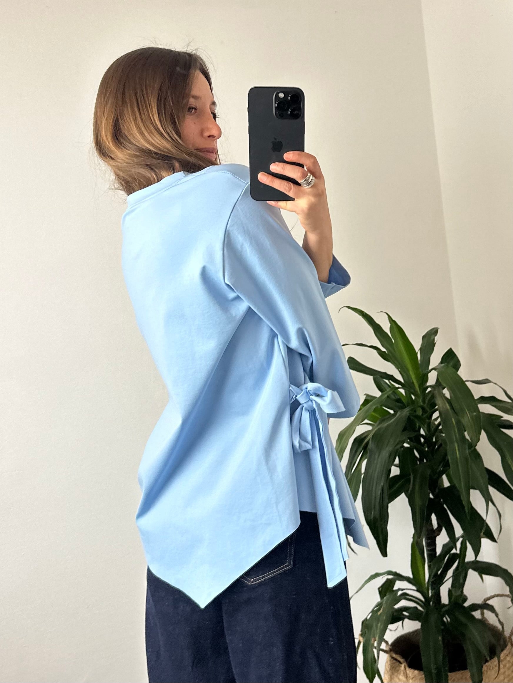 MAGLIA FIOCCO PUNTO MILANO AZZURRO