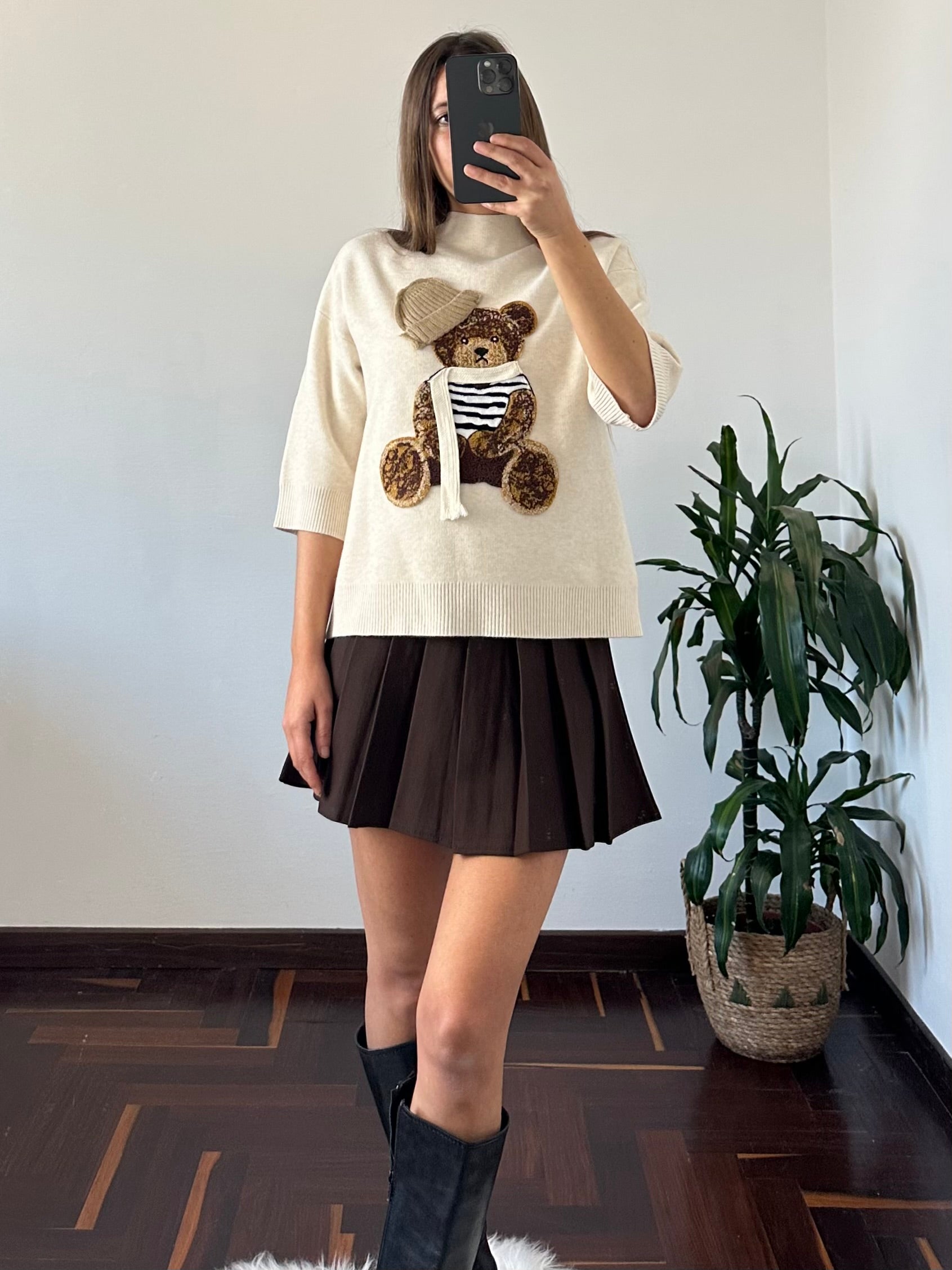 MAGLIONE TEDDY BEIGE