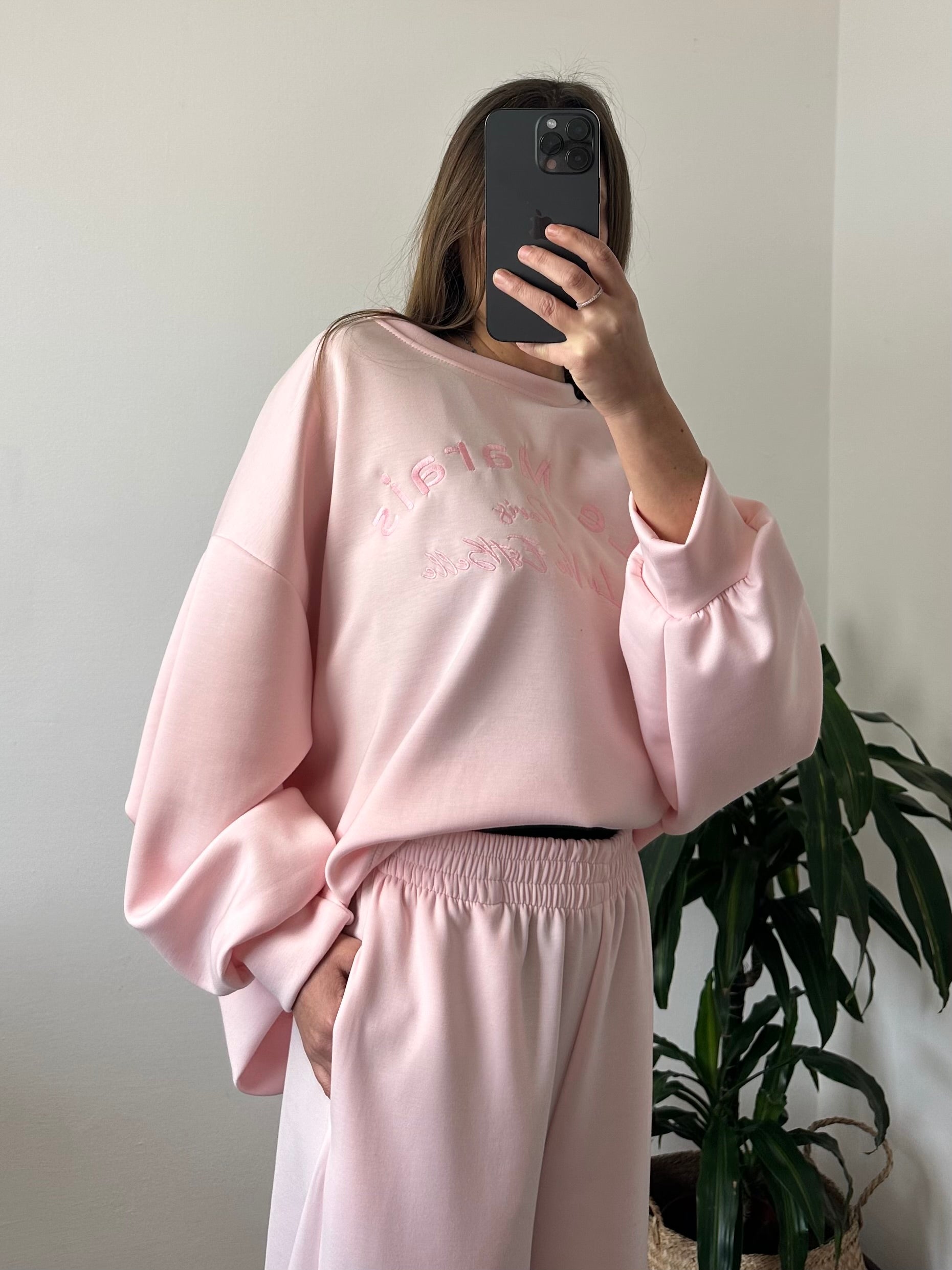 PANTALONE PUNTO MILANO ROSA