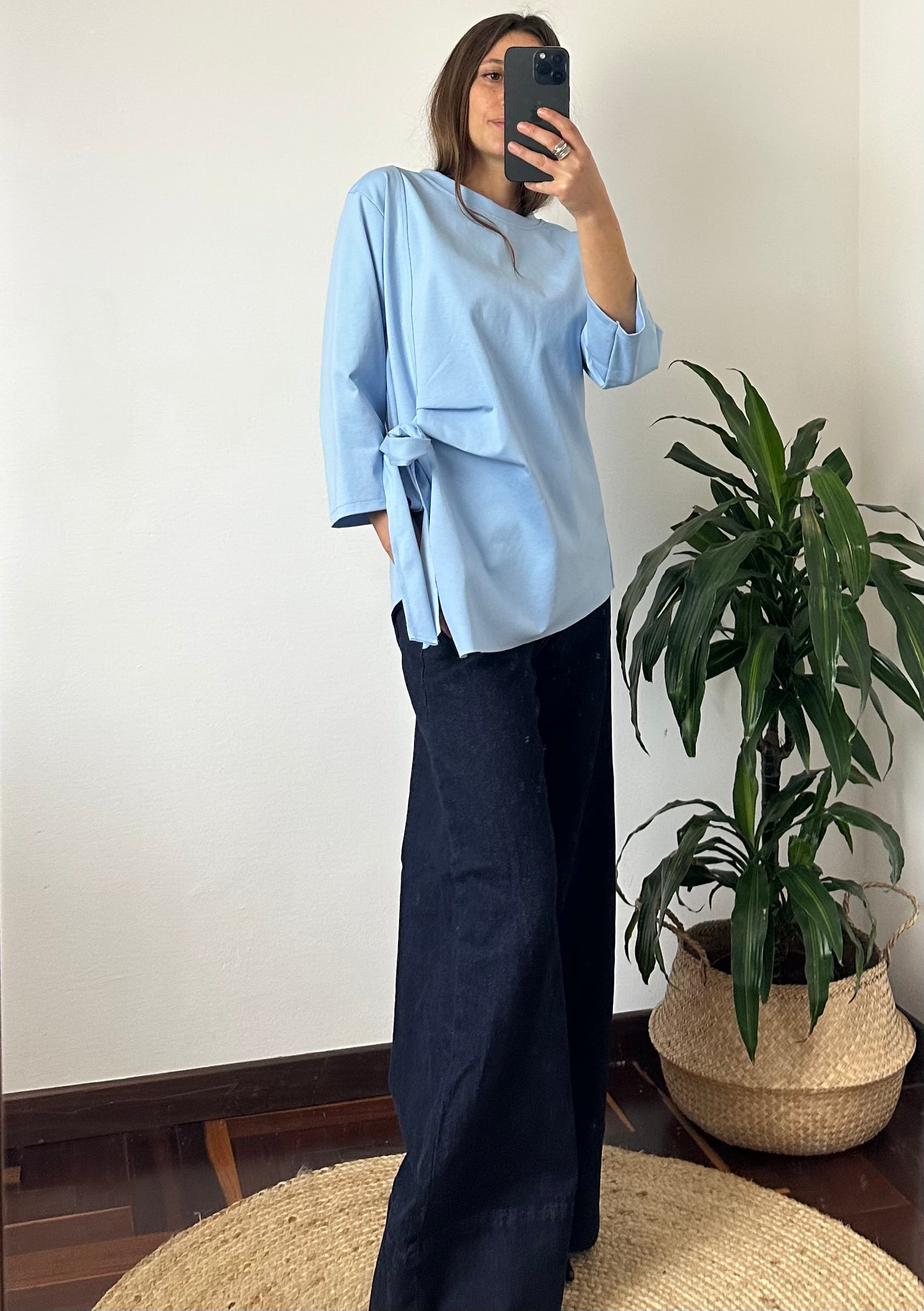 MAGLIA FIOCCO PUNTO MILANO AZZURRO