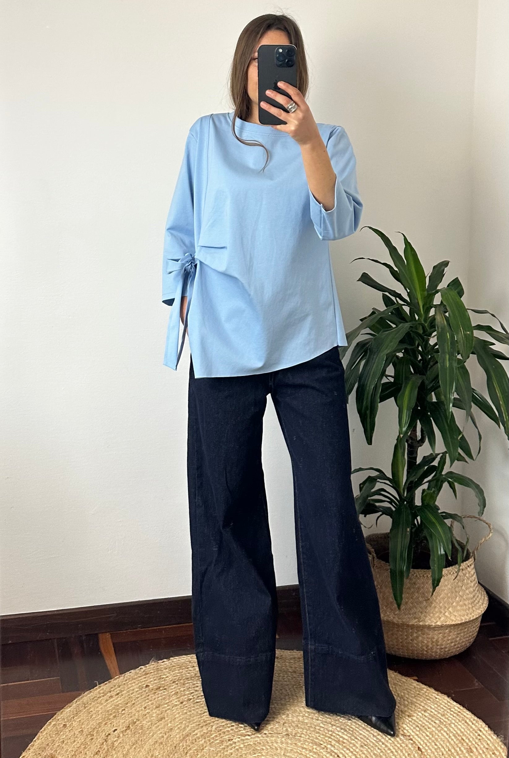 MAGLIA FIOCCO PUNTO MILANO AZZURRO