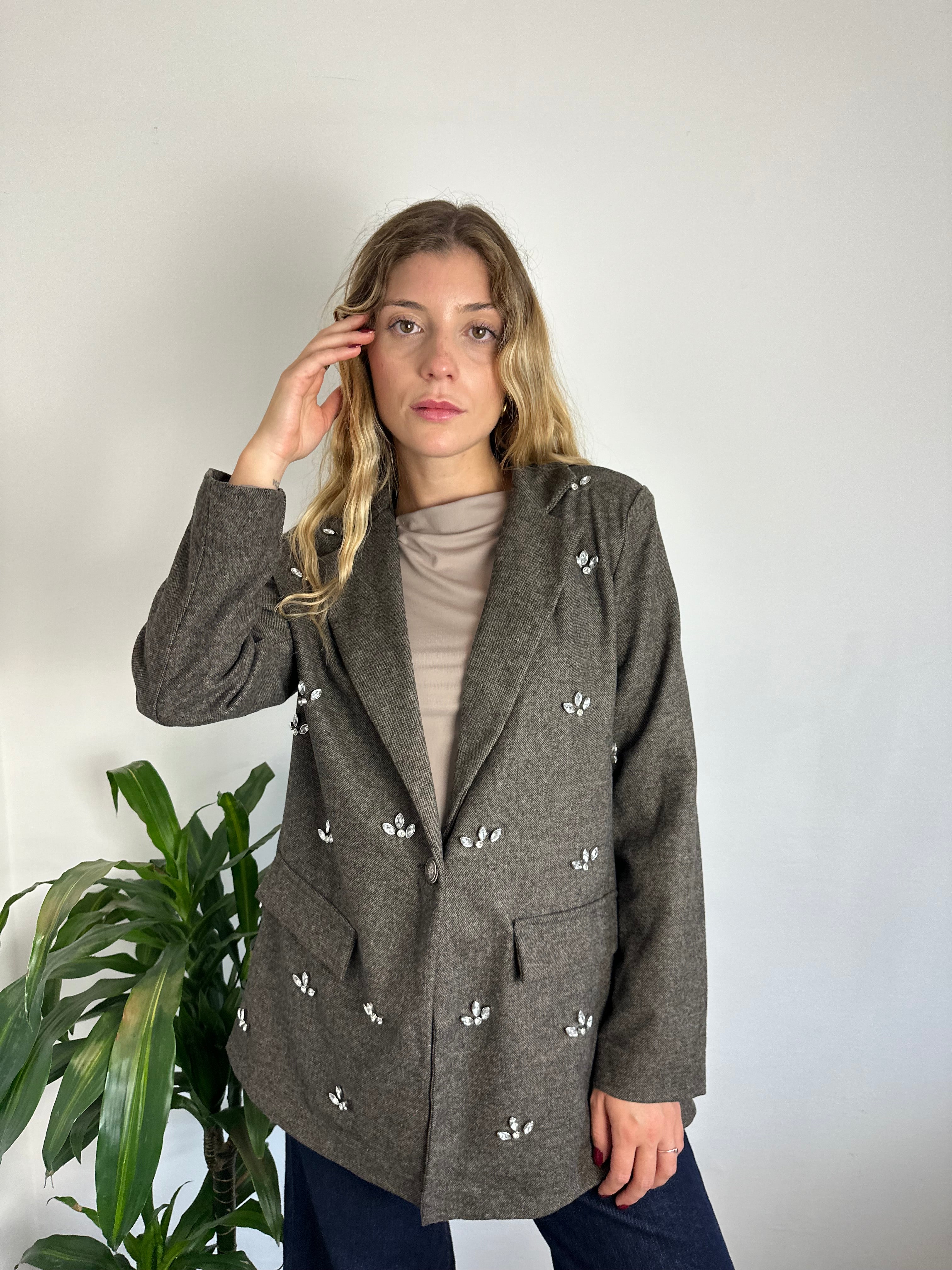 GIACCA SARTORIALE STRASS