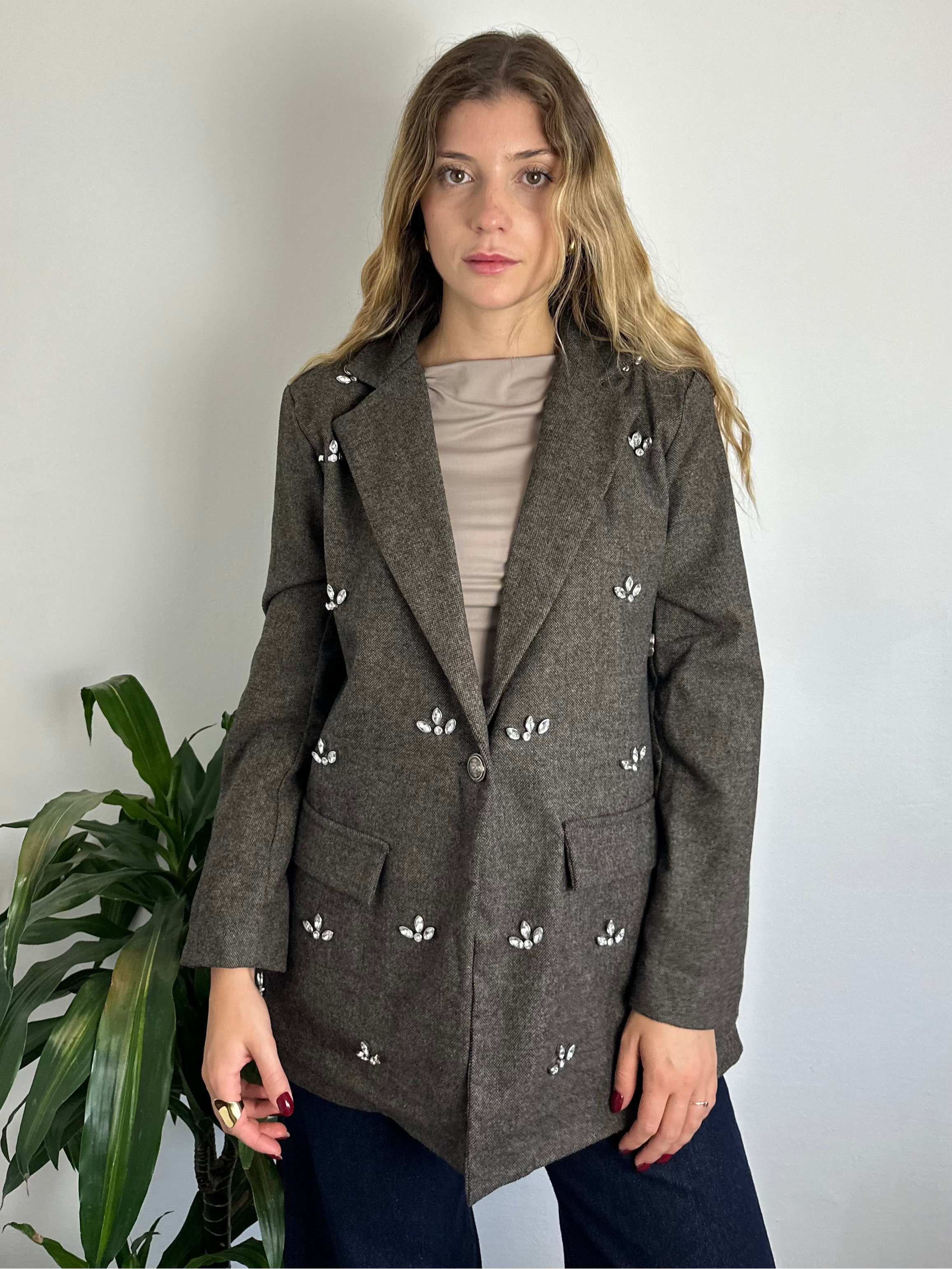 GIACCA SARTORIALE STRASS