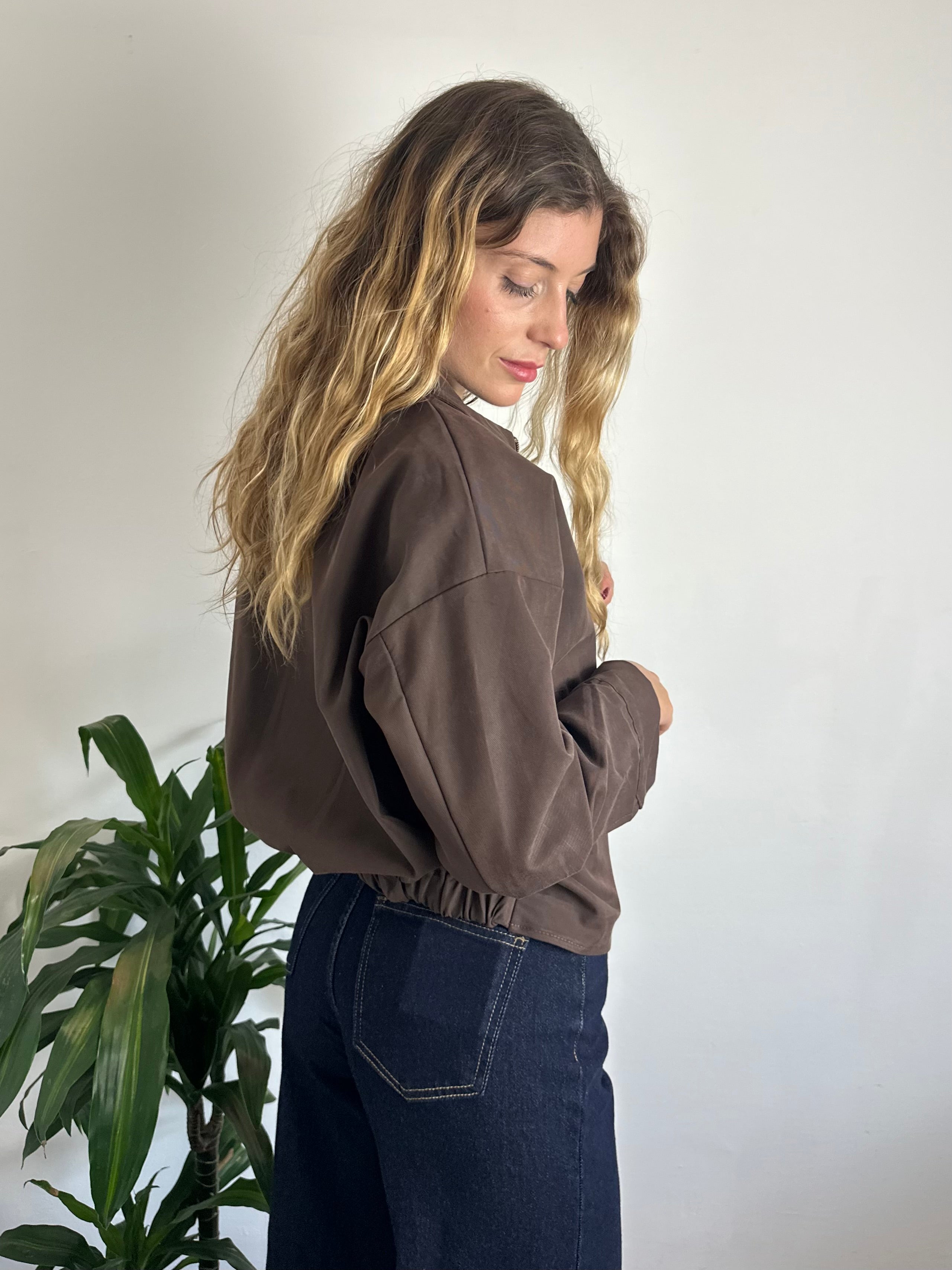 GIACCA BOMBER in SUEDE