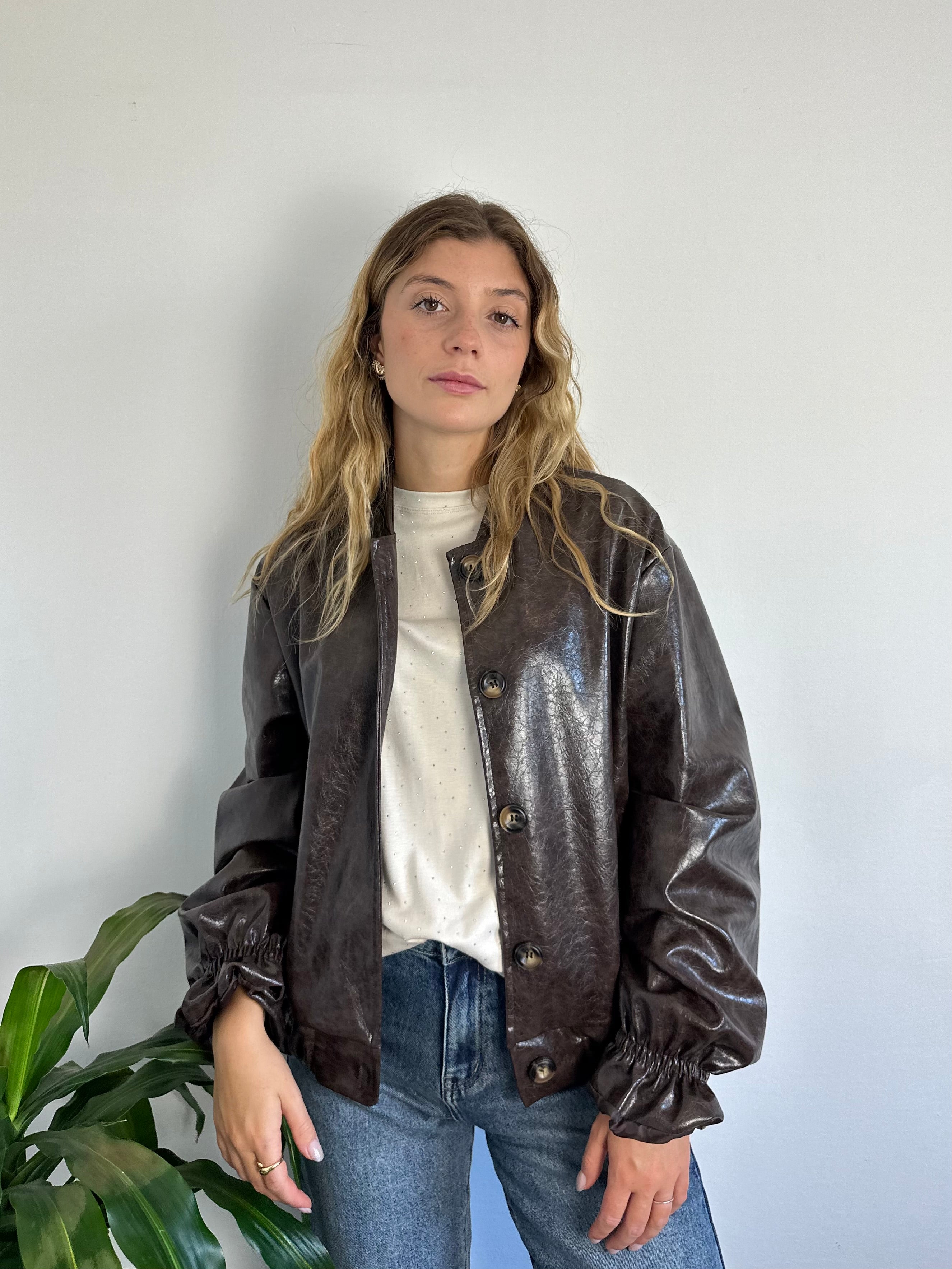 GIACCA BOMBER ECOPELLE