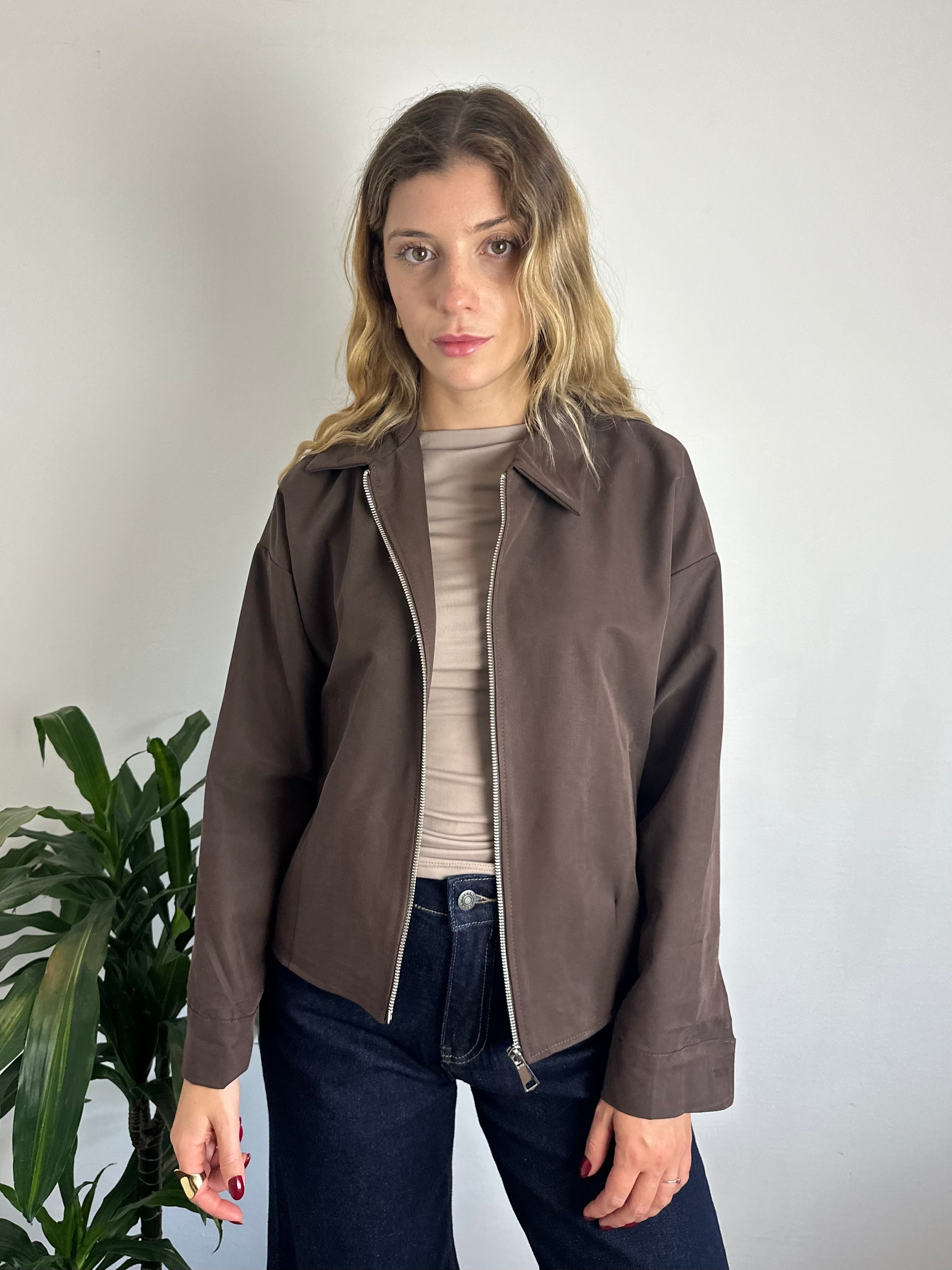 GIACCA BOMBER in SUEDE
