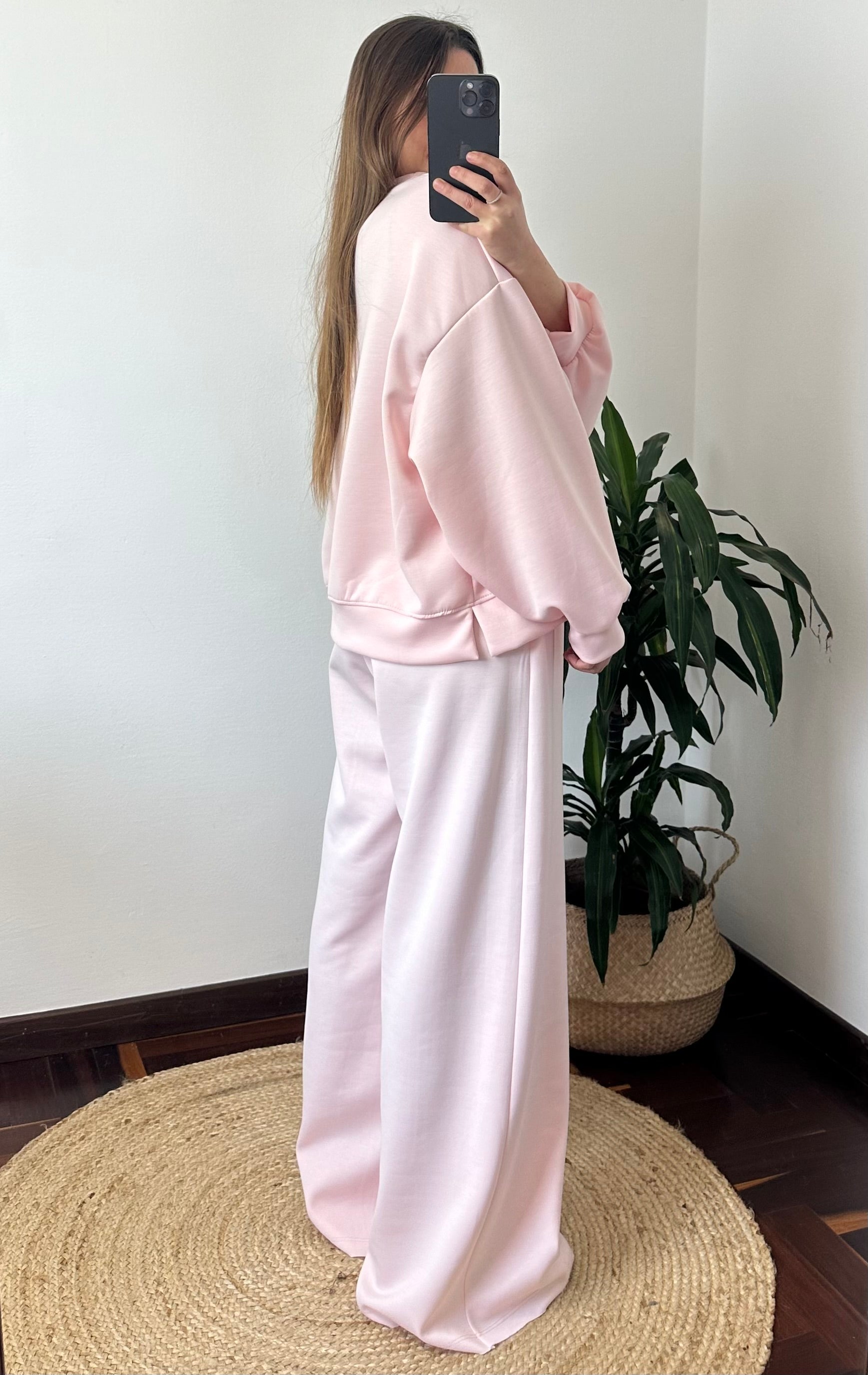 PANTALONE PUNTO MILANO ROSA