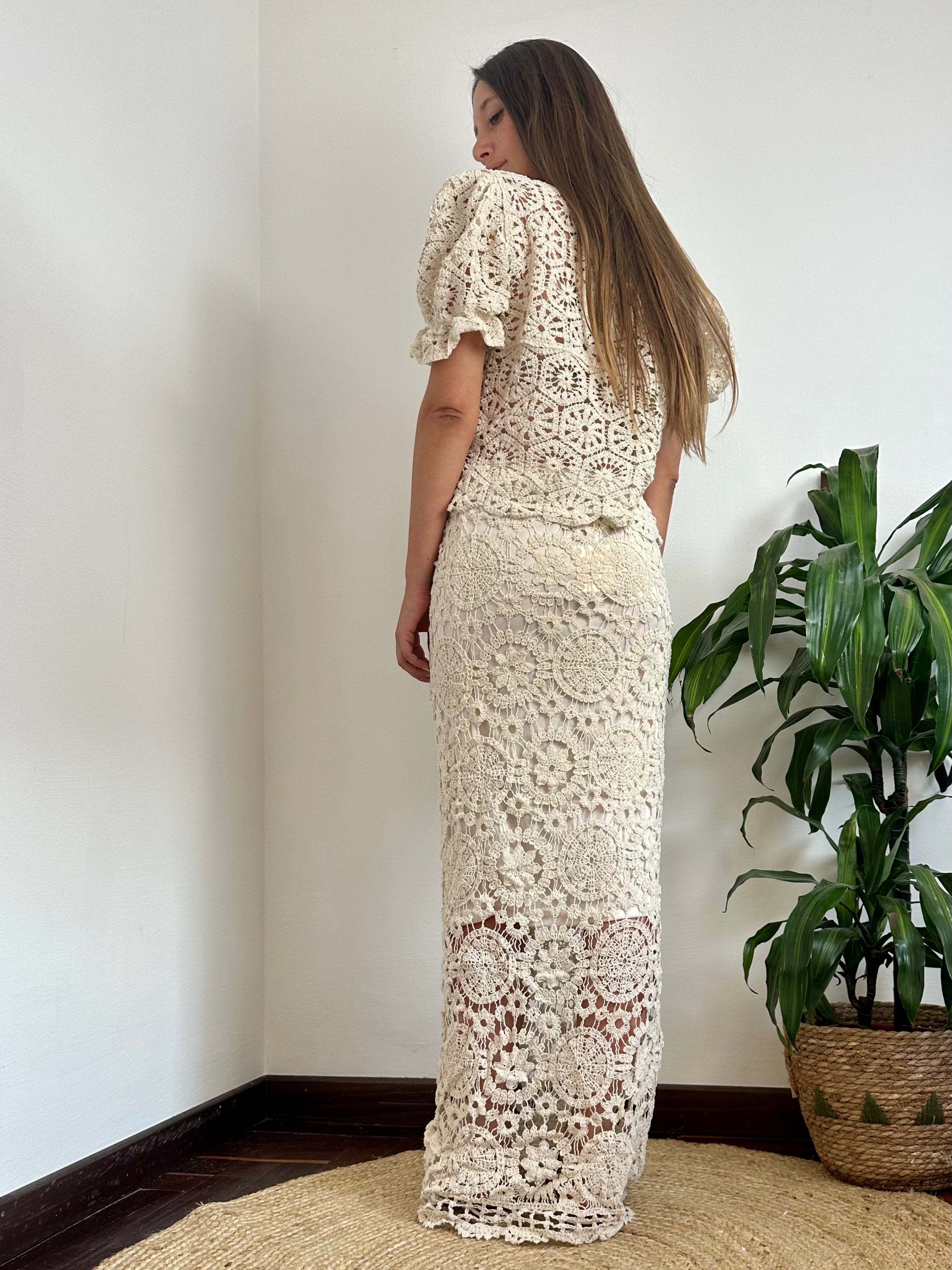 GONNA 100% COTONE CROCHET BEIGE