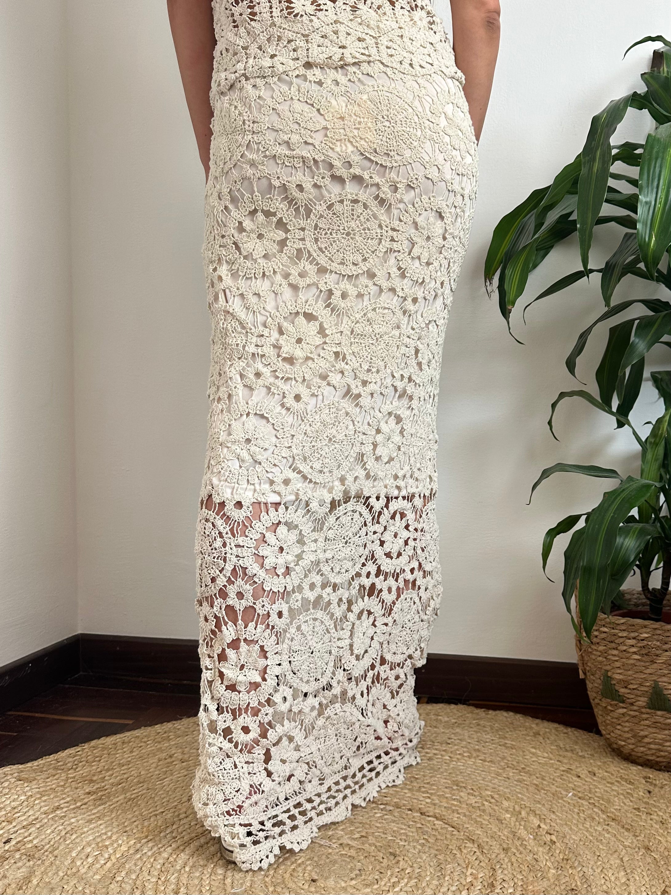 GONNA 100% COTONE CROCHET BEIGE