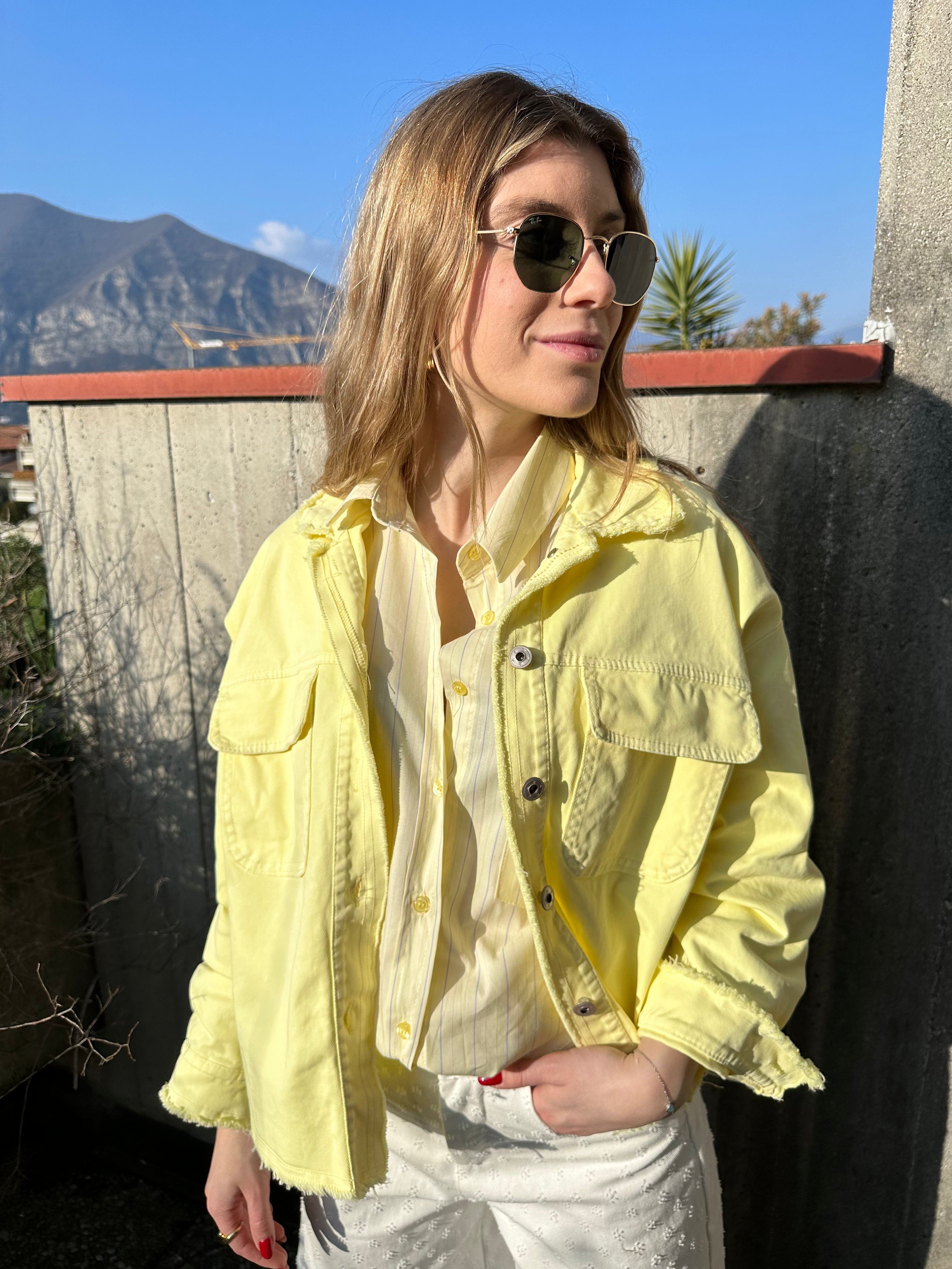 GIACCA COTONE GIALLA