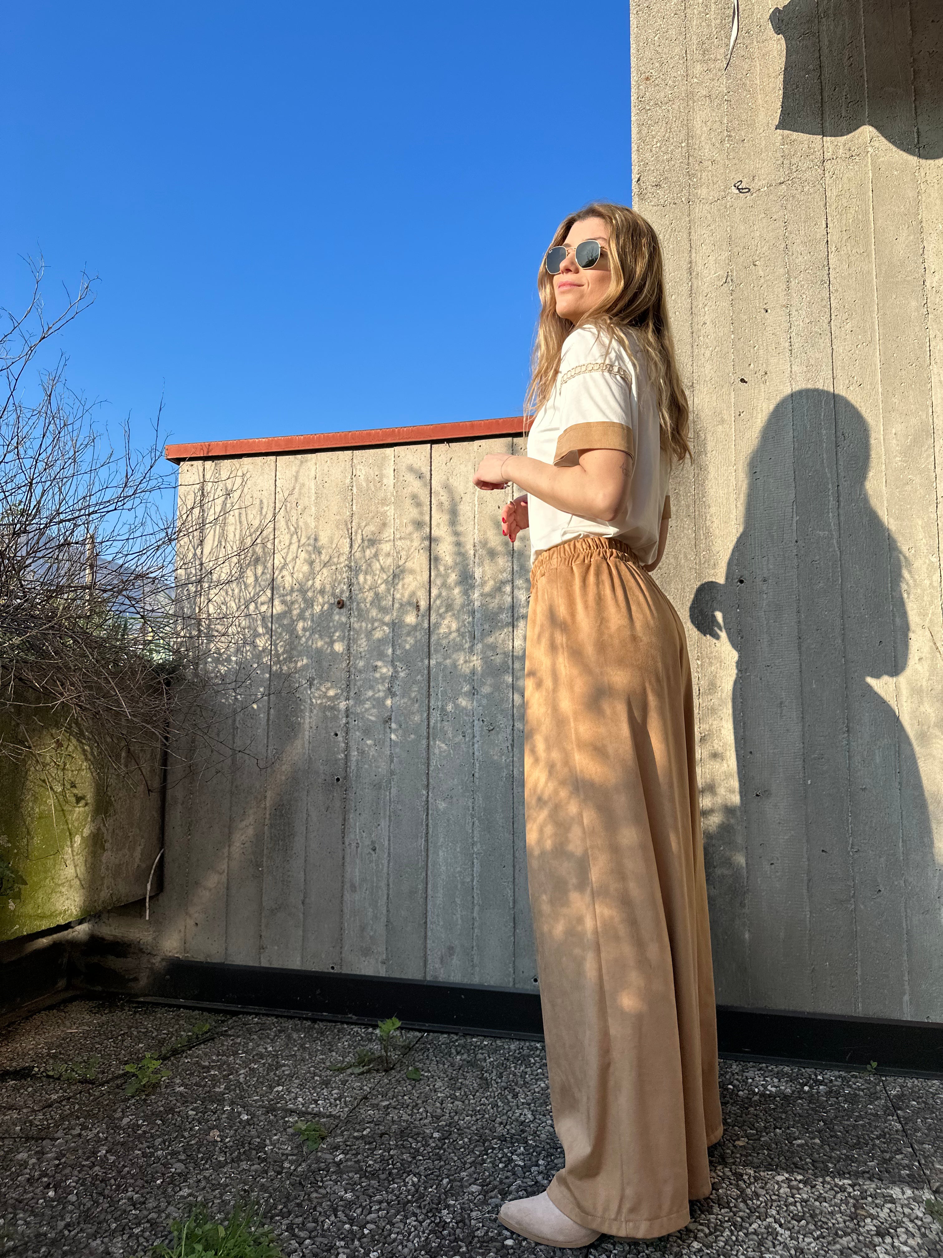PANTALONE SCAMOSCIATO