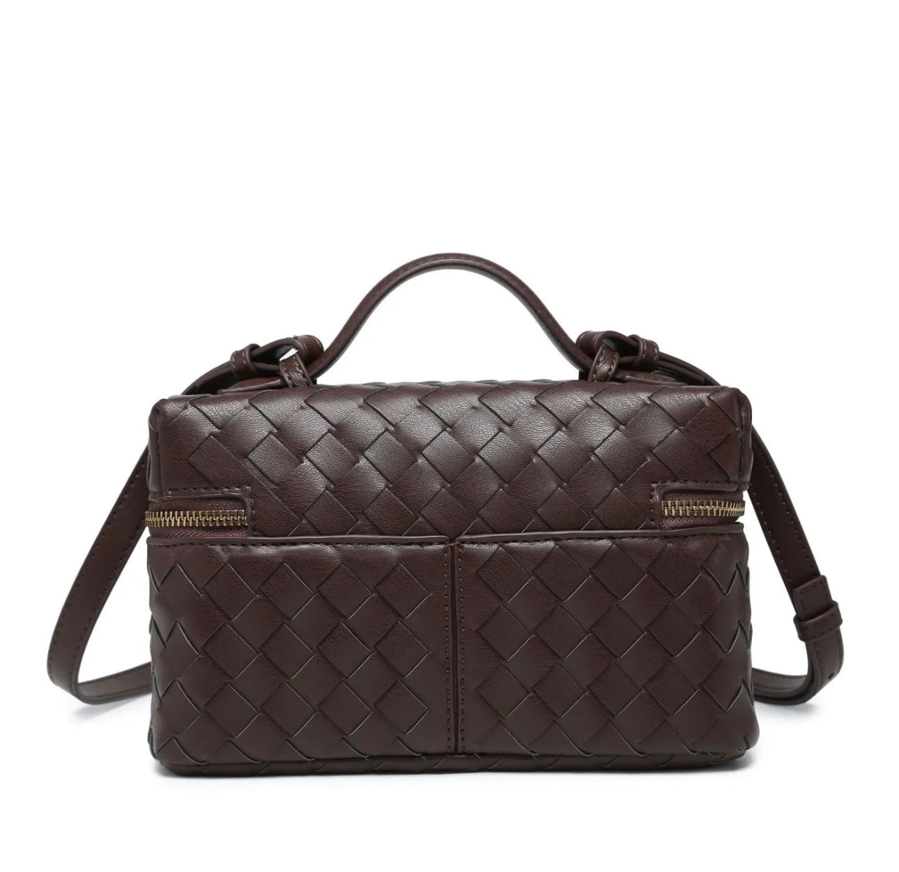 BORSA INTRECCIATA DAFNE MARRONE