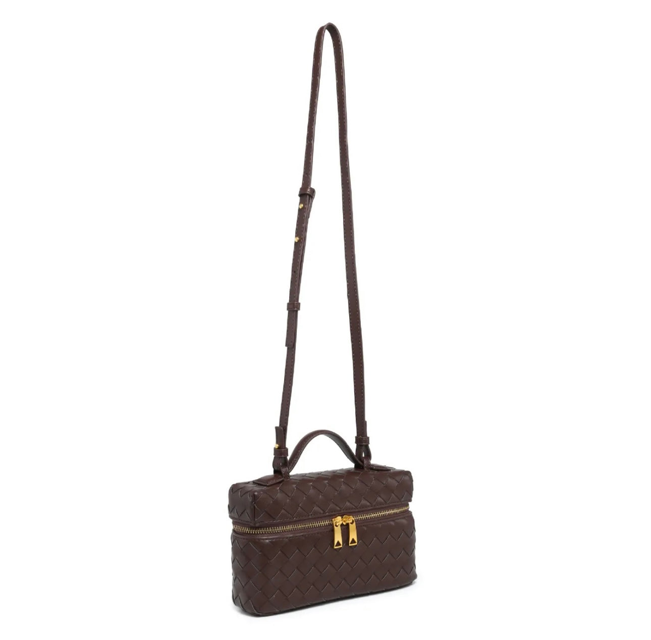BORSA INTRECCIATA DAFNE MARRONE