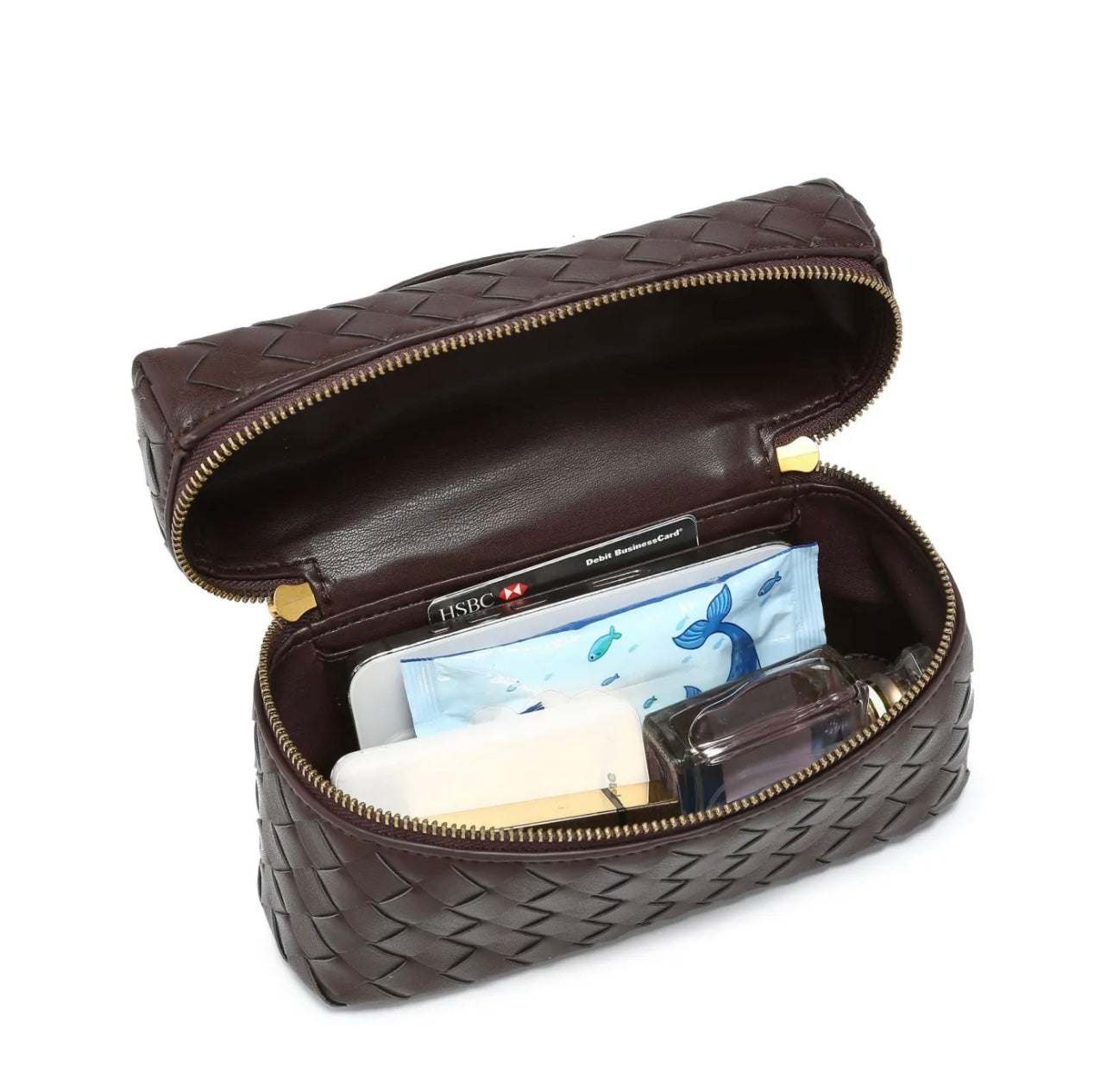 BORSA INTRECCIATA DAFNE MARRONE