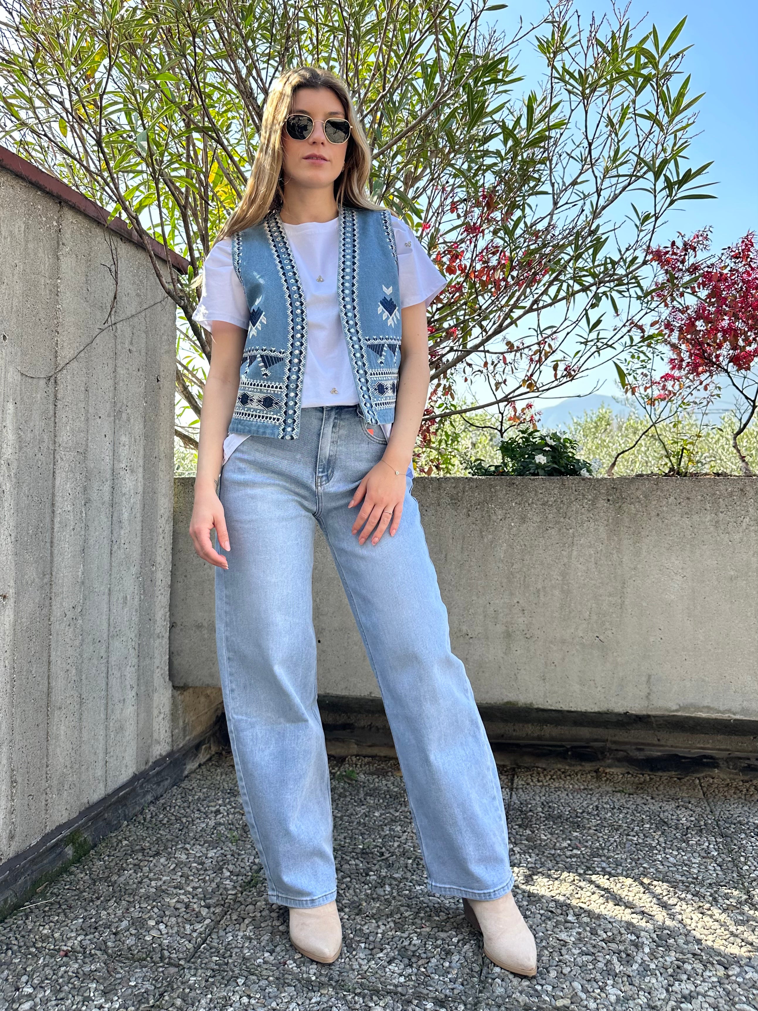 GILET COWBOY DENIM