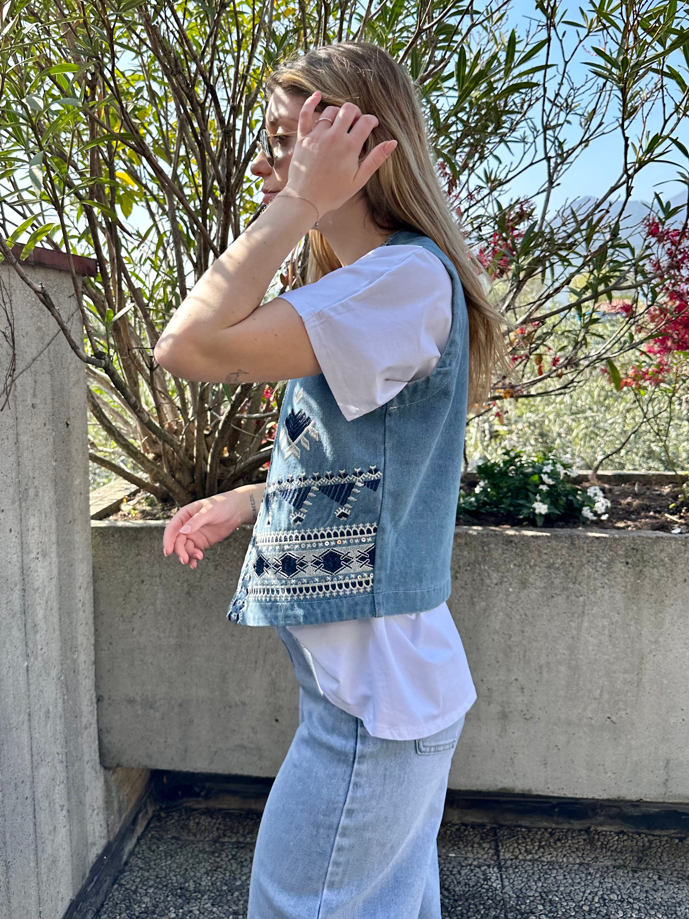 GILET COWBOY DENIM