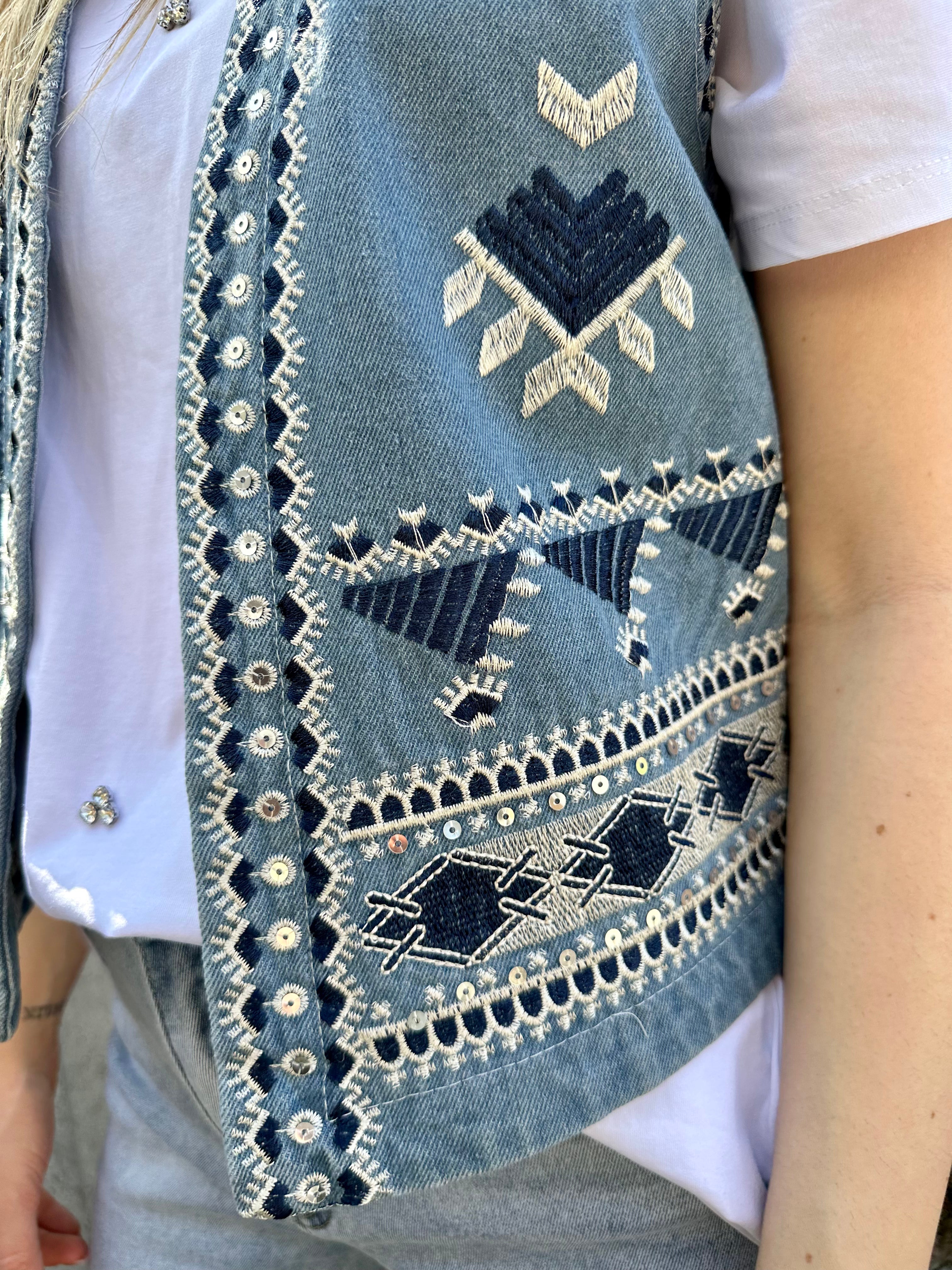GILET COWBOY DENIM