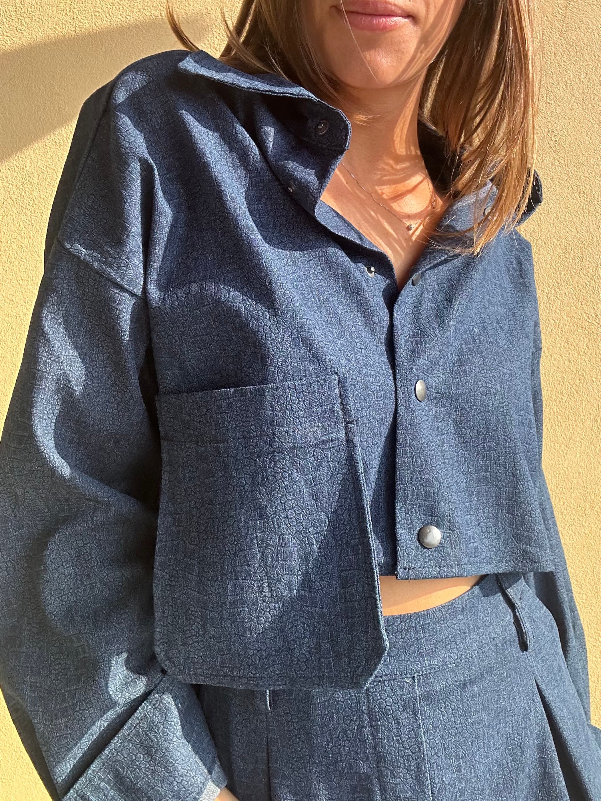 CAMICIA CROP DENIM LUMINA