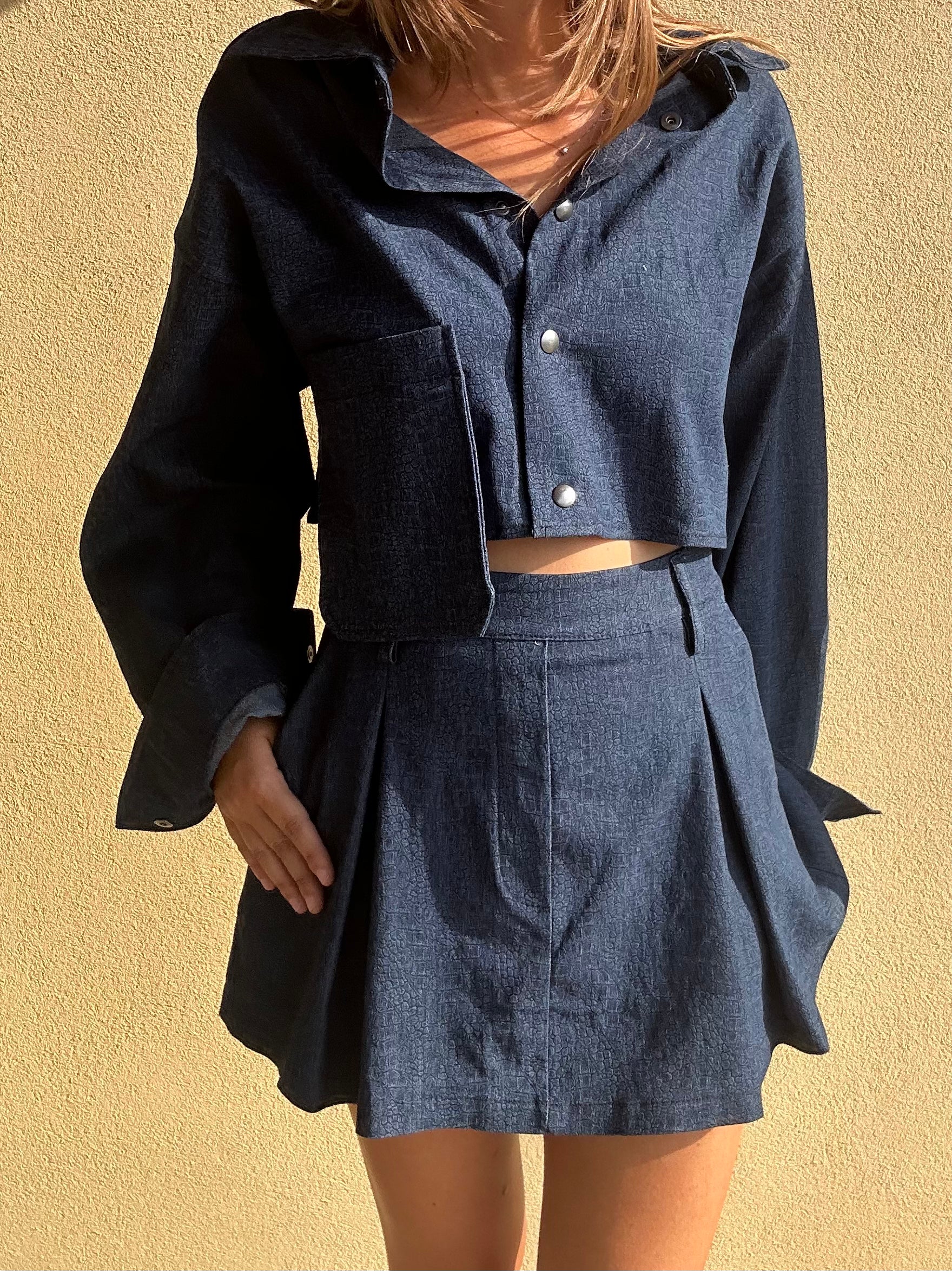CAMICIA CROP DENIM LUMINA