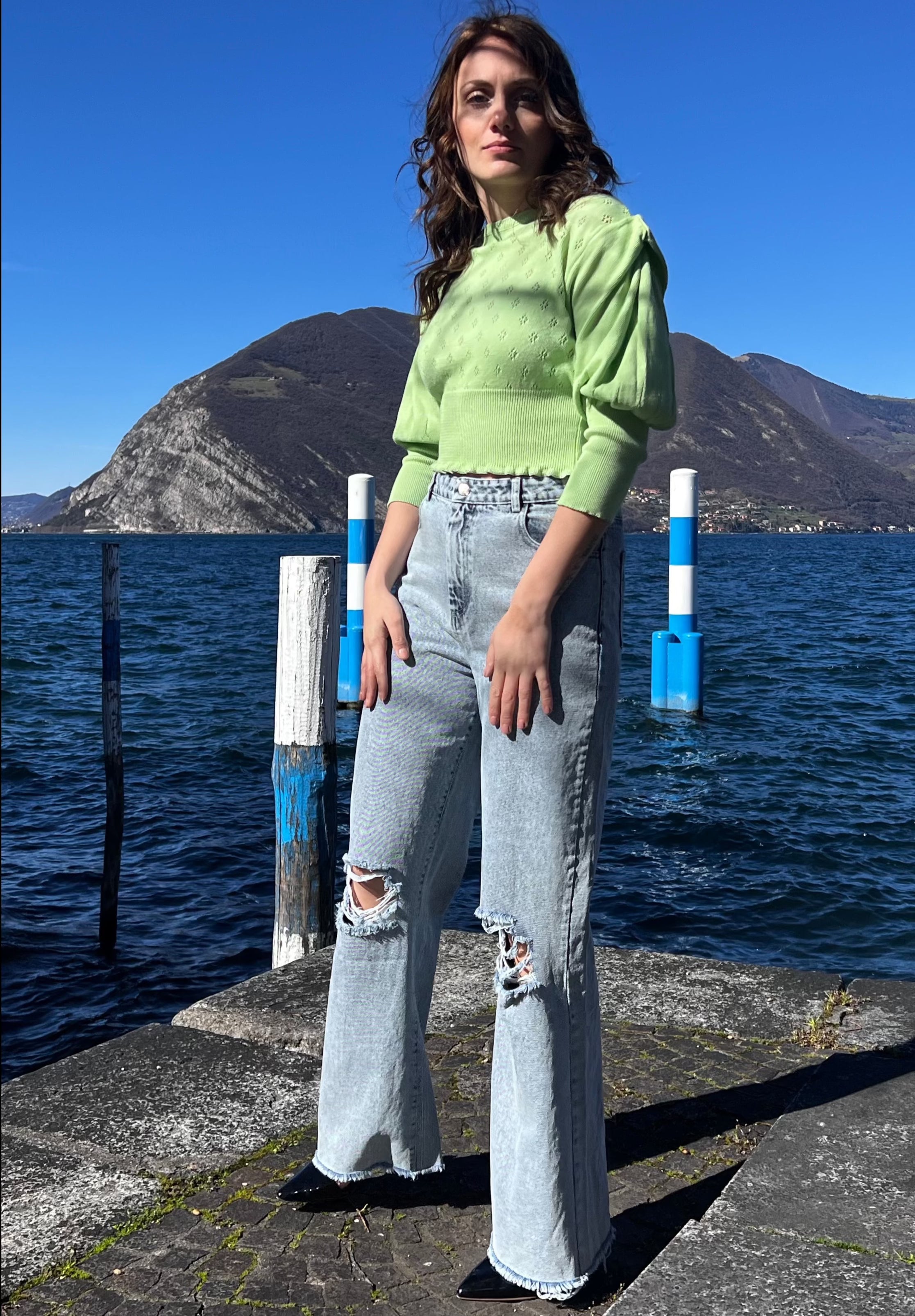 CROP FRANCESE MENTA
