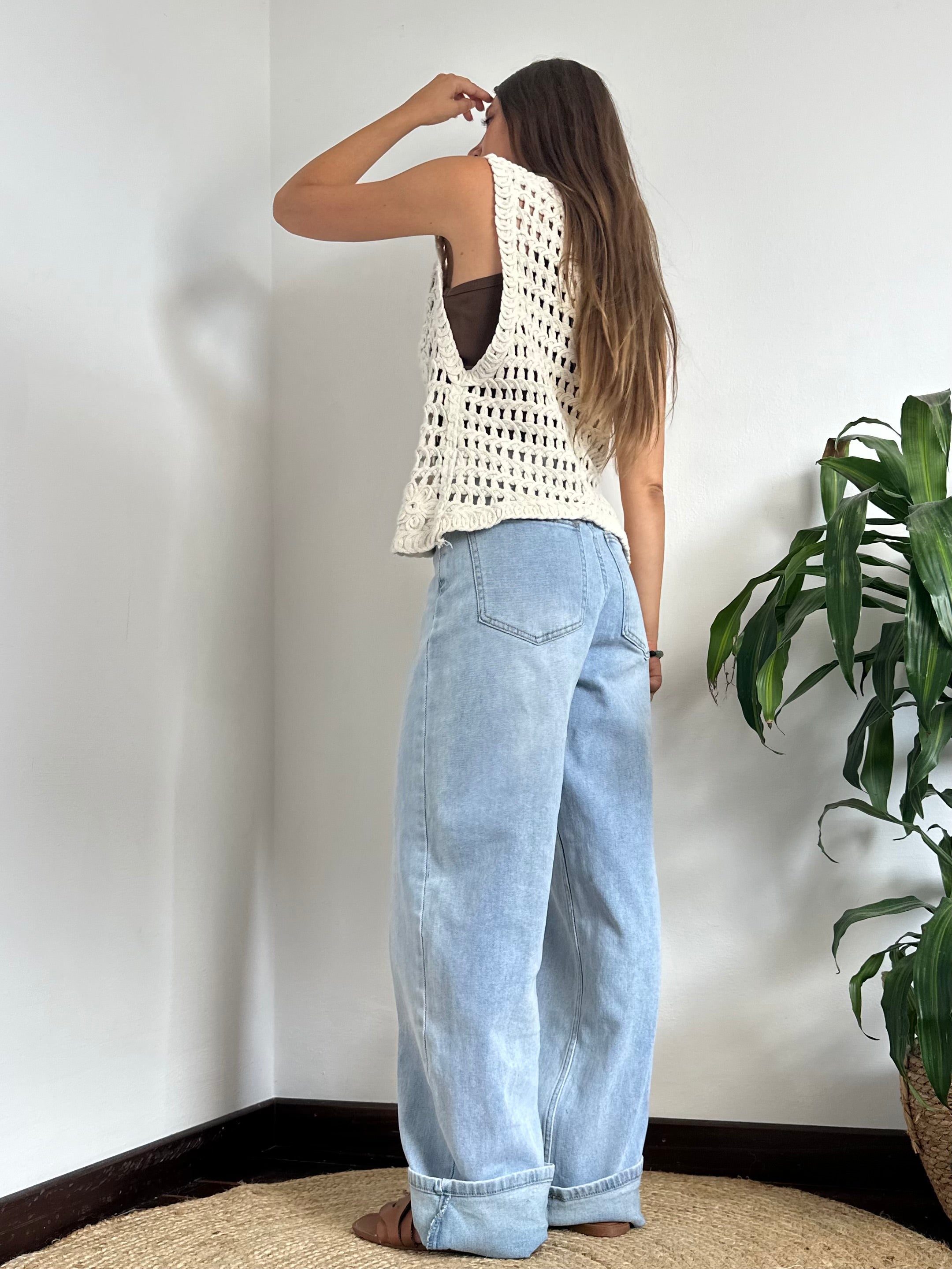 GILET MACRAMÈ 100% COTONE