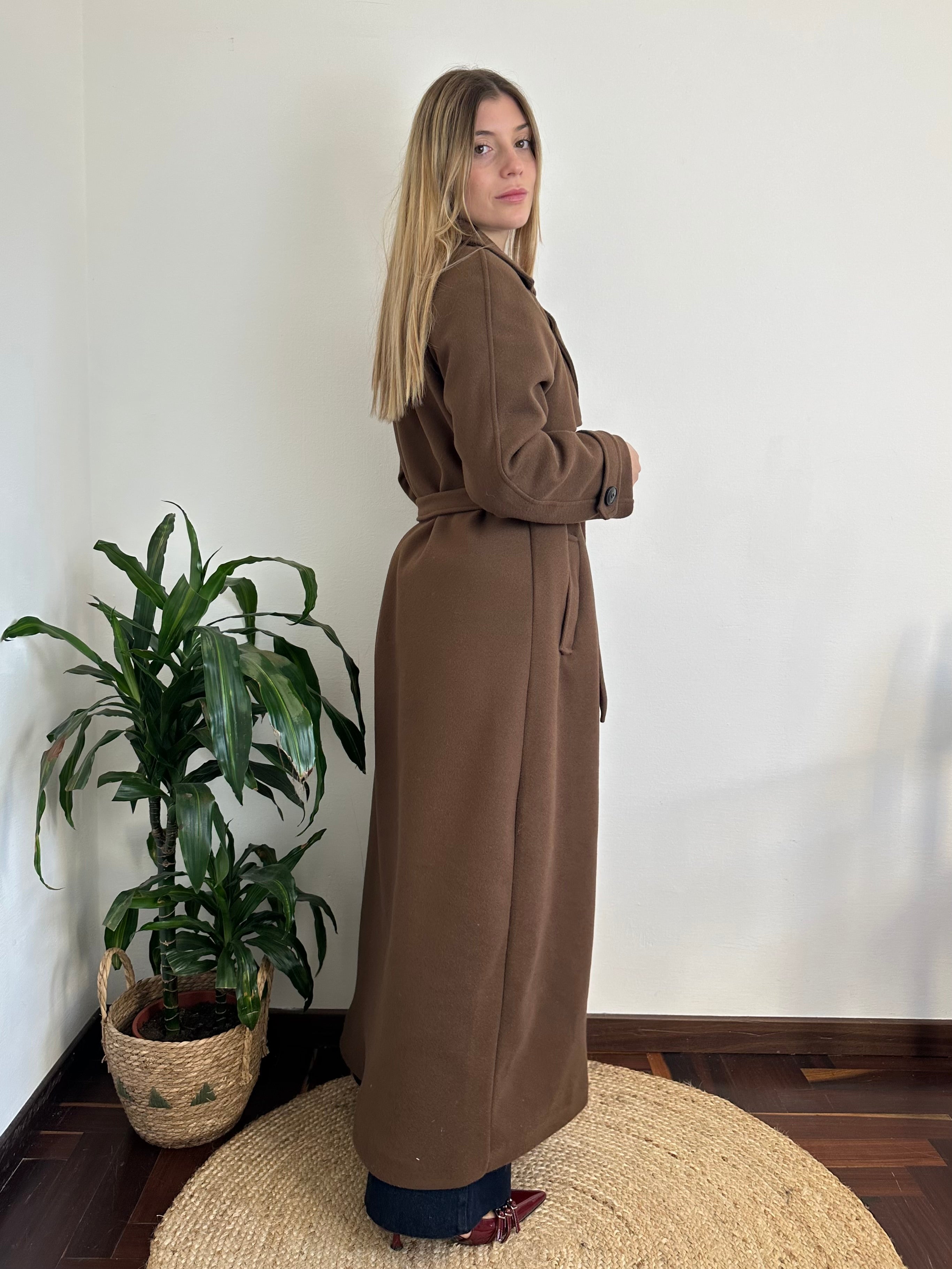 CAPPOTTO LUNGO MARRONE