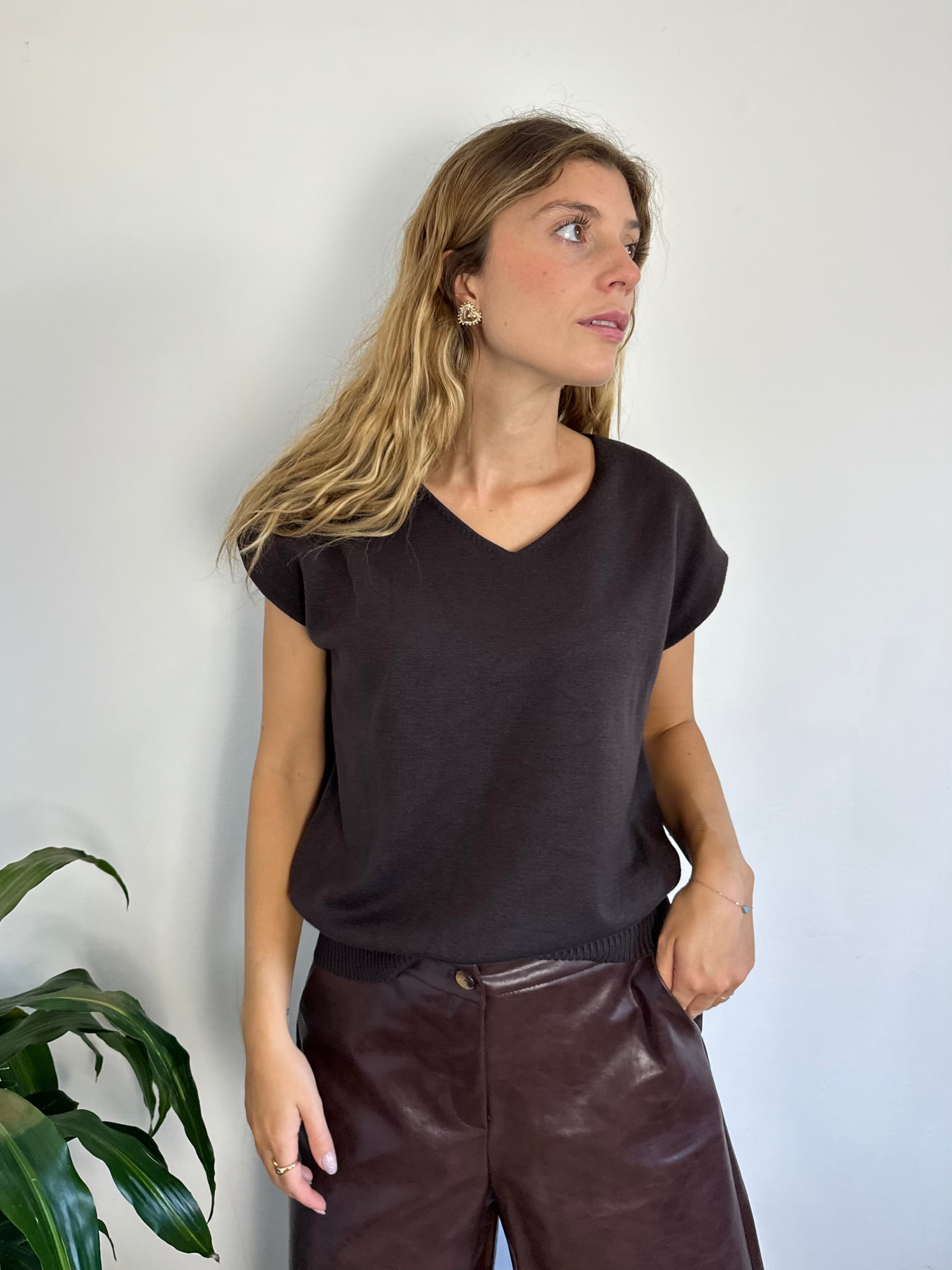 GILET CIOCCOLATO