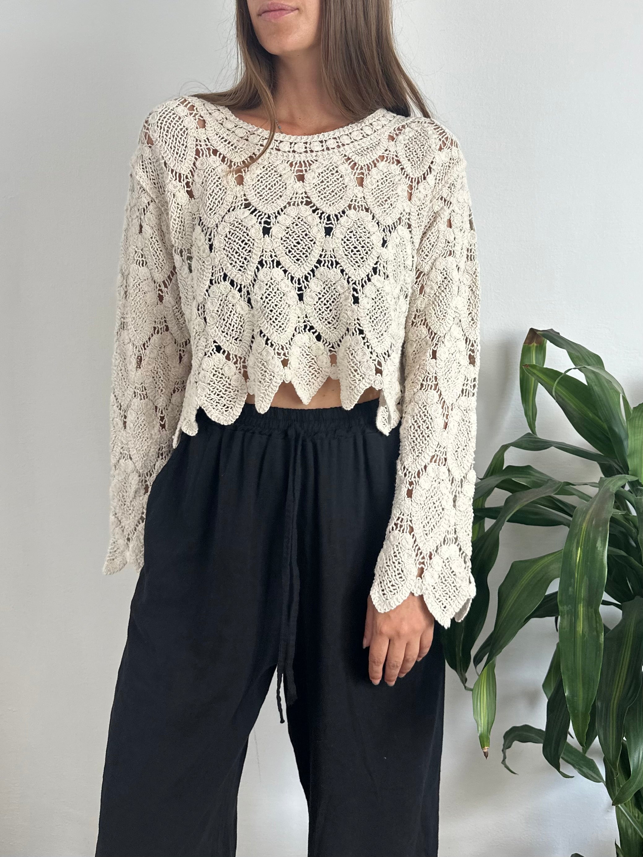 MAGLIA CROCHET COTONE